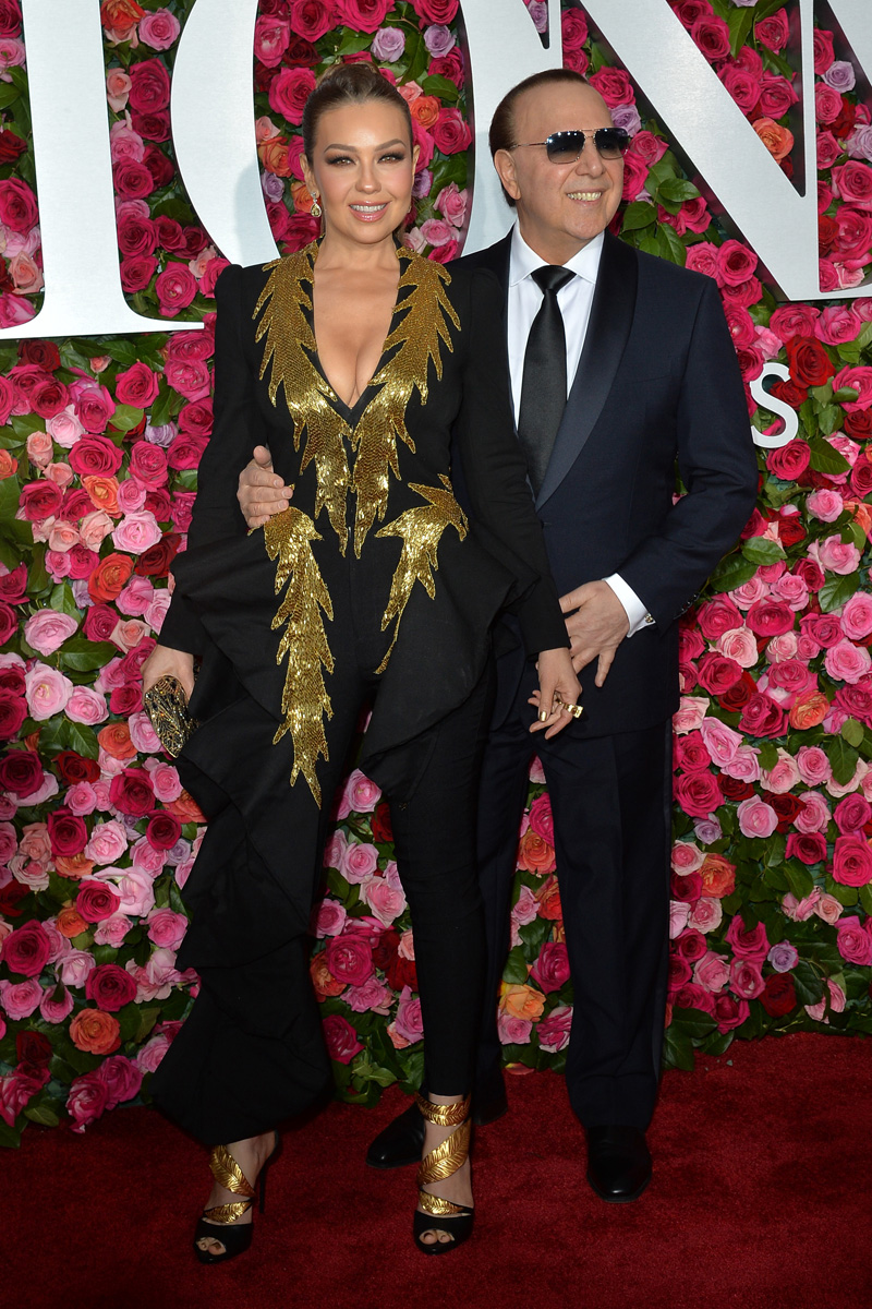 Thalia Mottola Tommy Mottola 2018 Tony Awards held at Radio City Music Hall - Arrivals.