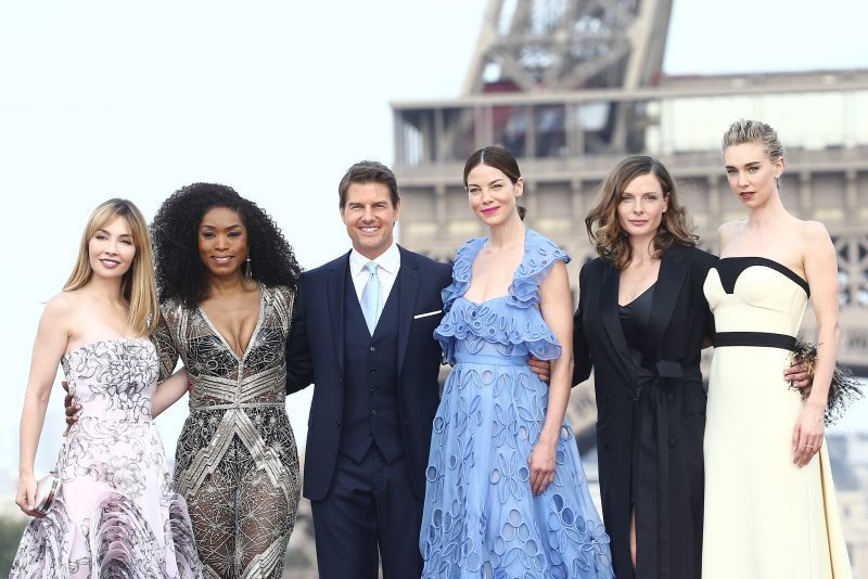The 'Mission: Impossible - Fallout' Global Premiere on July 12, 2018 in Paris, France. Pictured: Alix Benezech,Angela Bassett,Tom Cruise,Michelle Monaghan,Rebecca Ferguson and Vanessa Kirby