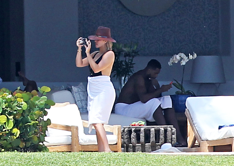 Khloe Kardashian and Kendall Jenner are joined by Tristan Thompson, Ben Simmons and friends at Joe Francis's home in Mexico. The sisters and their boyfriends lounged around at the luxury beachfront mansion, jet ski's