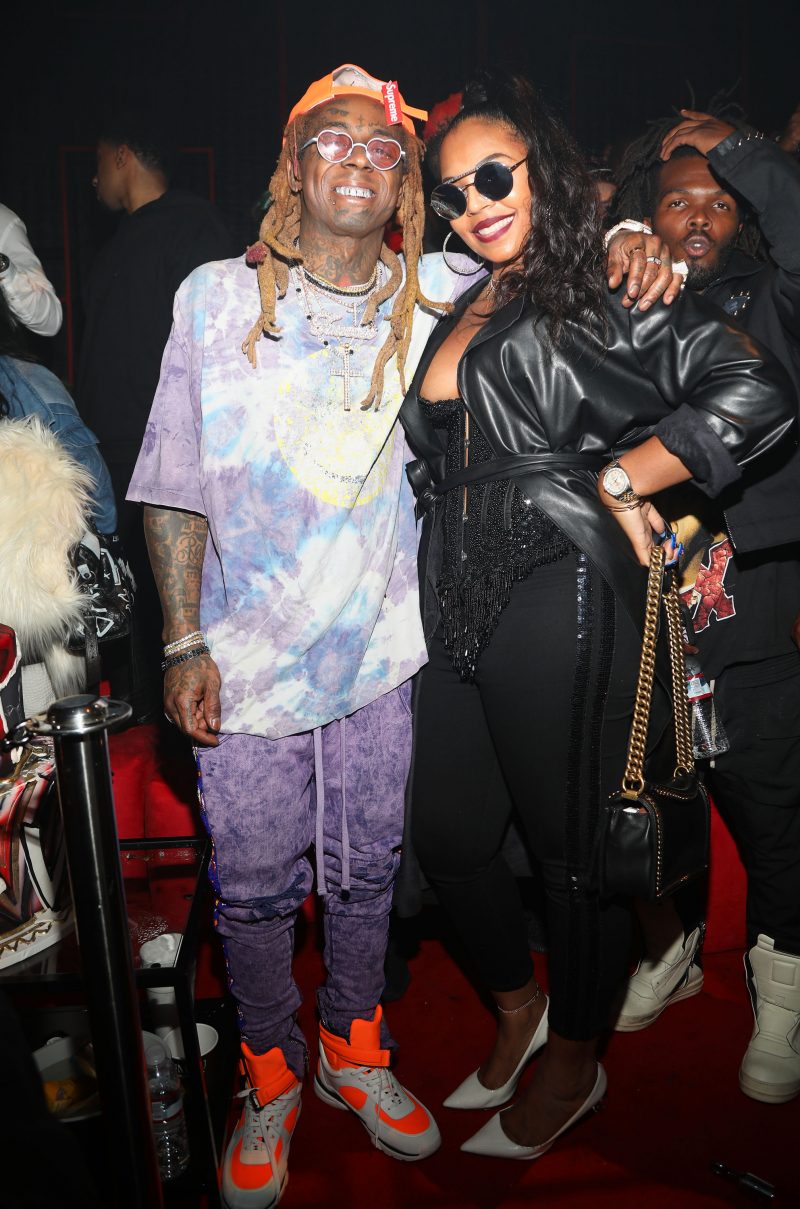 LOS ANGELES, CA - SEPTEMBER 27: Lil Wayne and Ashanti attend Lil Wayne's 36th birthday party and Carter V release at HUBBLE on September 28, 2018 in Los Angeles, California. 