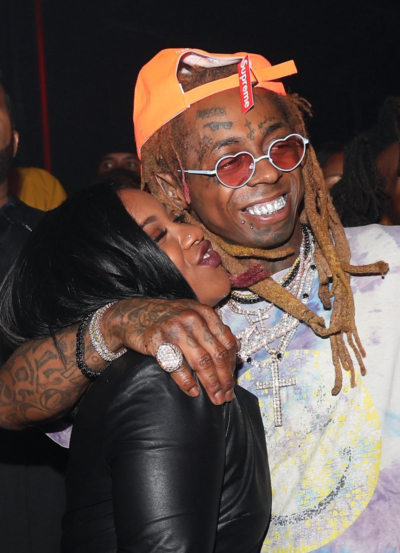 LOS ANGELES, CA - SEPTEMBER 28: Reginae Carter and Lil Wayne attend Lil Wayne's 36th birthday party and Carter V release at HUBBLE on September 28, 2018 in Los Angeles, California. 