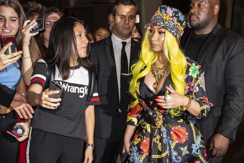Nicki Minaj Versace Dinner during Milan Fashion Week Spring/Summer 2019 in Milan, Italy.