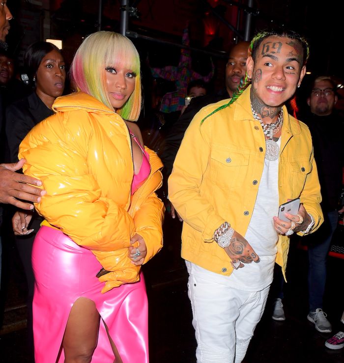Nicki Minaj NYFW Opening Ceremony leaving with Tekashi 6ix9ine