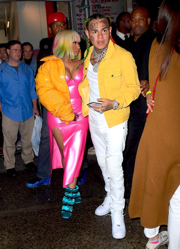 Nicki Minaj NYFW Opening Ceremony leaving with Tekashi 6ix9ine