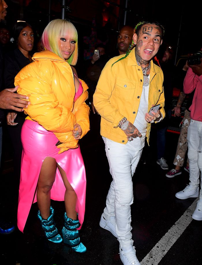 Nicki Minaj NYFW Opening Ceremony leaving with Tekashi 6ix9ine