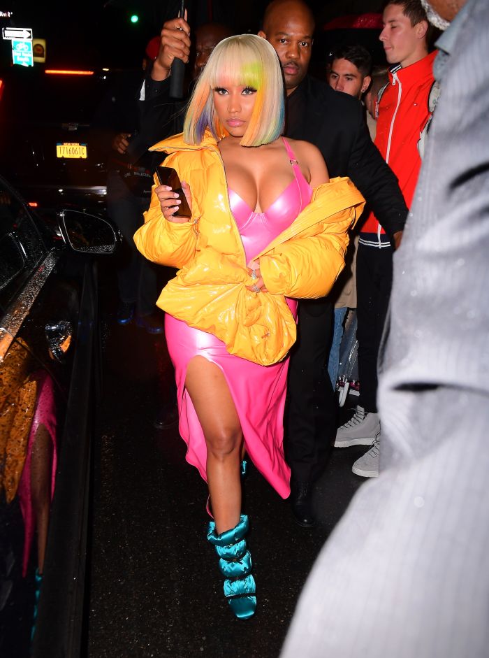 Nicki Minaj NYFW Opening Ceremony leaving with Tekashi 6ix9ine