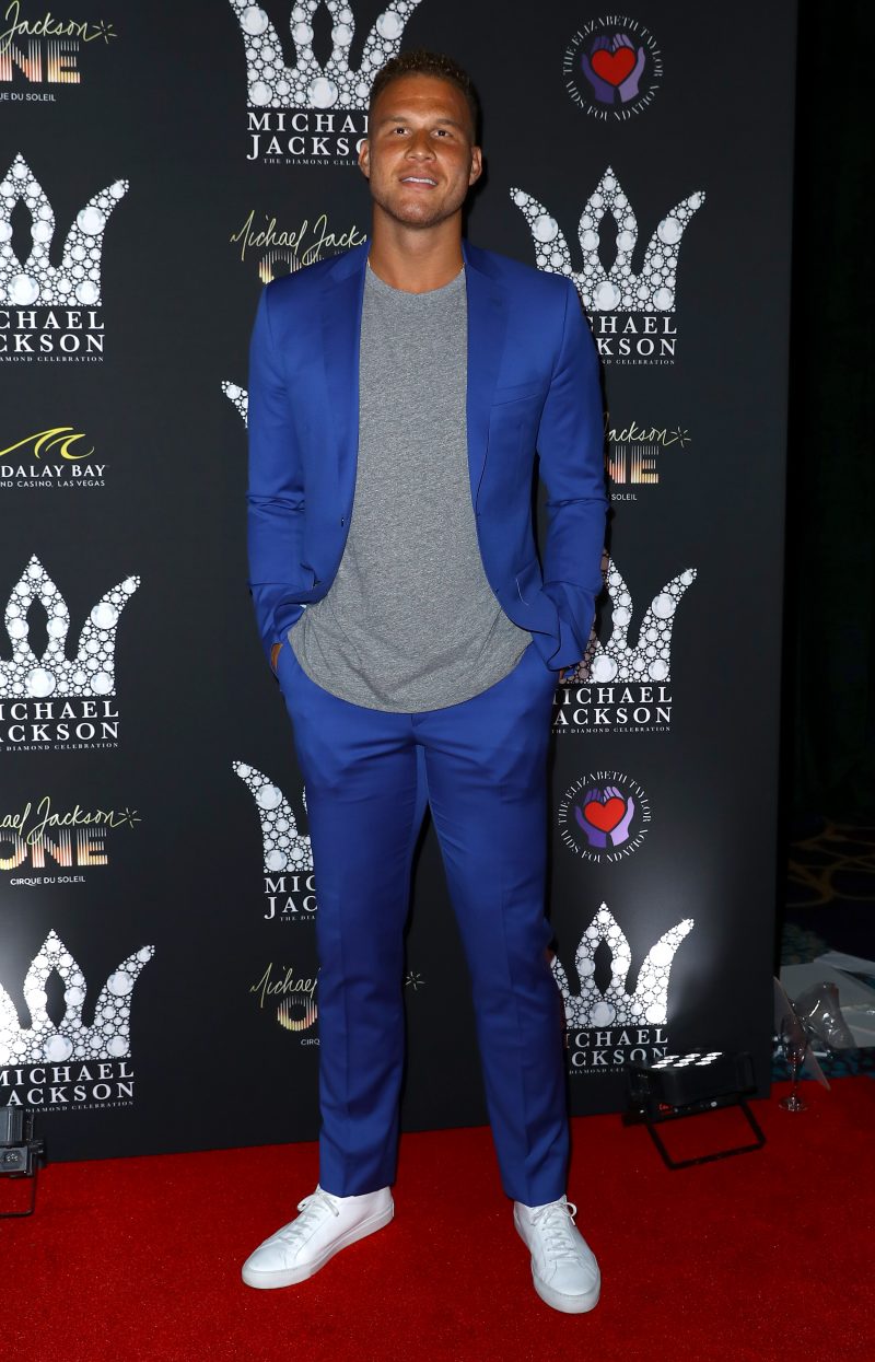 Blake Griffin Red Carpet For Michael Jackson Diamond Birthday Celebration at Mandalay Bay Resort and Casino Las Vegas