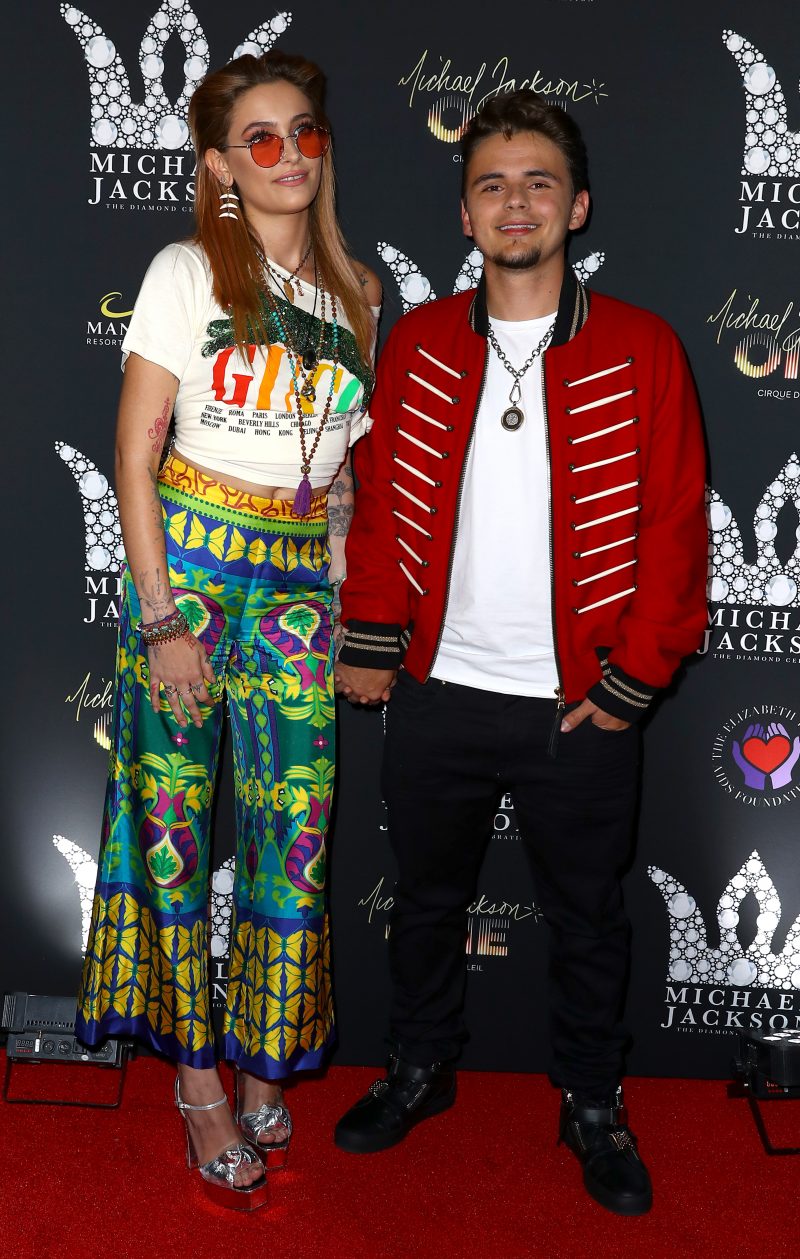 Paris and Prince Jackson Red Carpet For Michael Jackson Diamond Birthday Celebration at Mandalay Bay Resort and Casino Las Vegas