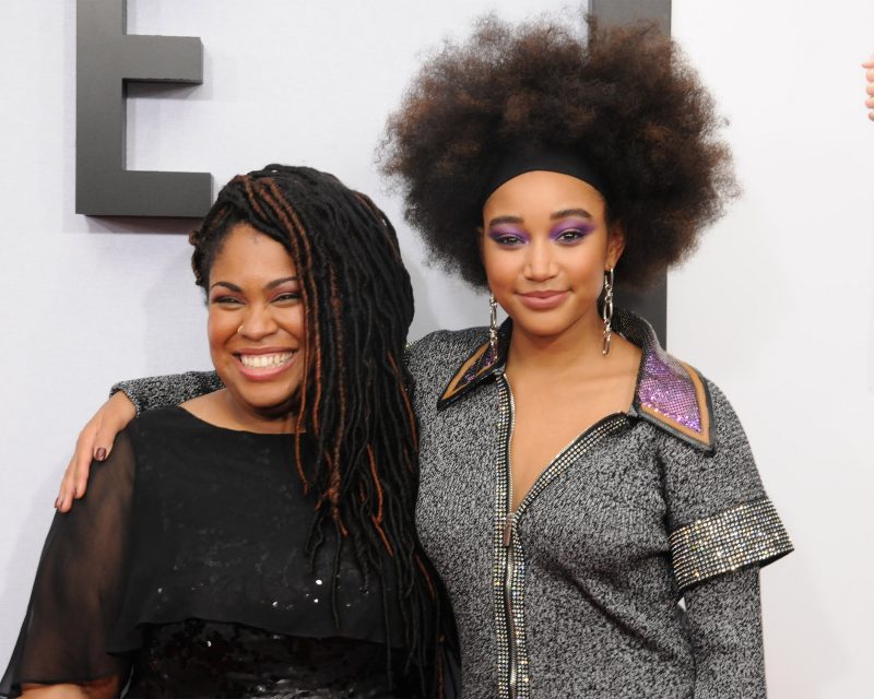 Red carpet New York Special Screening of The Hate U Give Paris Theatre i  Angie Thomas and Amandla Stenberg