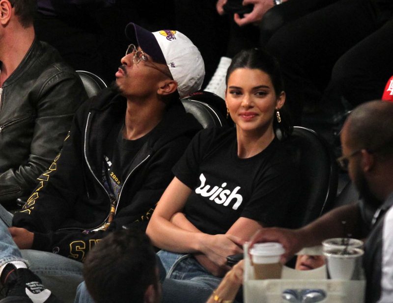Saturday October 20, 2018; Kendall Jenner out at the Lakers game. The Houston Rockets defeated the Los Angeles Lakers by the final score of 124-115 at Staples Center in Los Angeles CA.