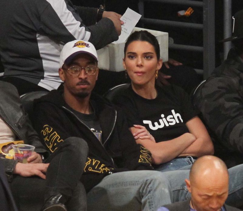 Saturday October 20, 2018; Kendall Jenner out at the Lakers game. The Houston Rockets defeated the Los Angeles Lakers by the final score of 124-115 at Staples Center in Los Angeles CA.