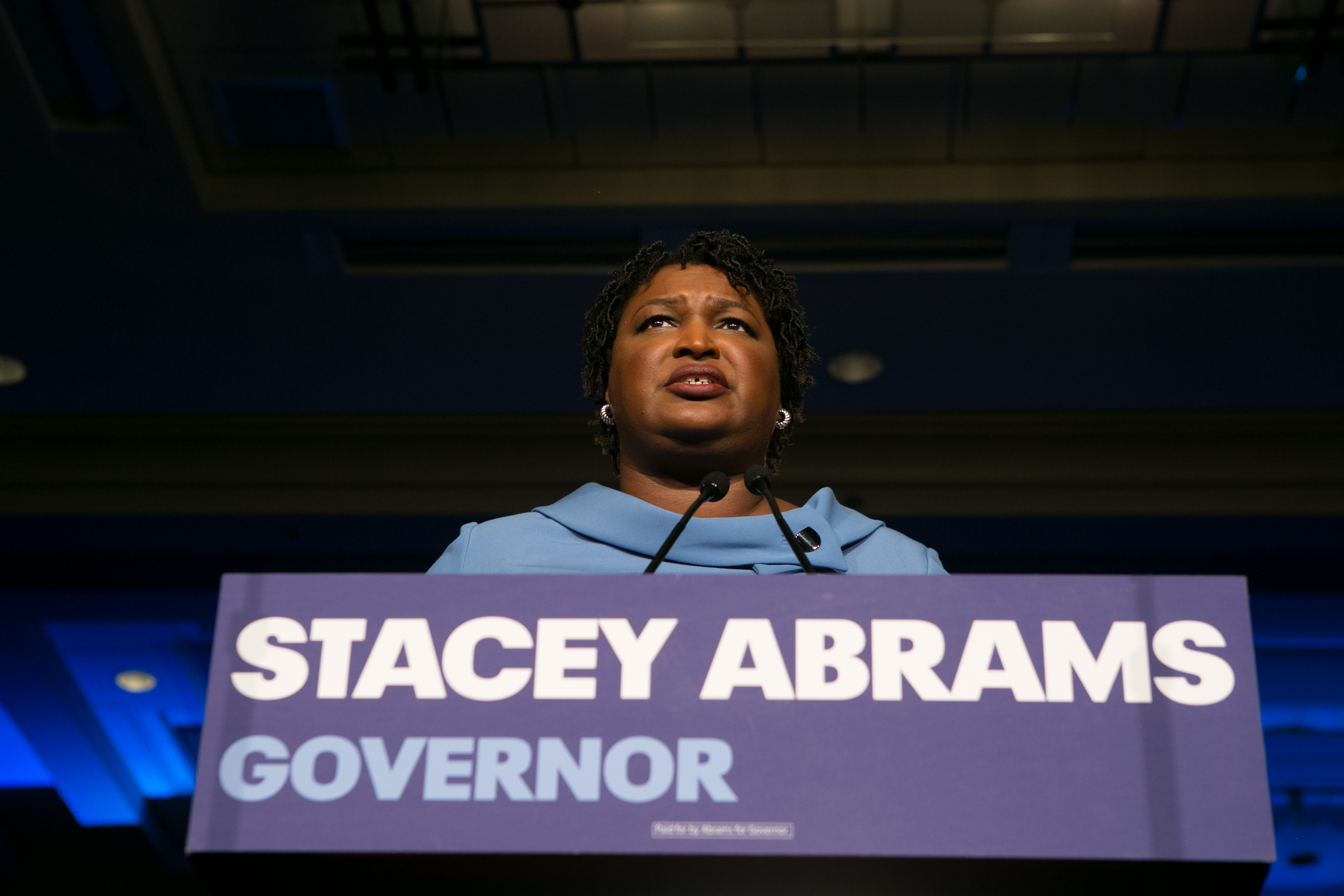 Georgia Democratic Gubernatorial Candidate Stacey Abrams Holds Election Night Event In Atlanta