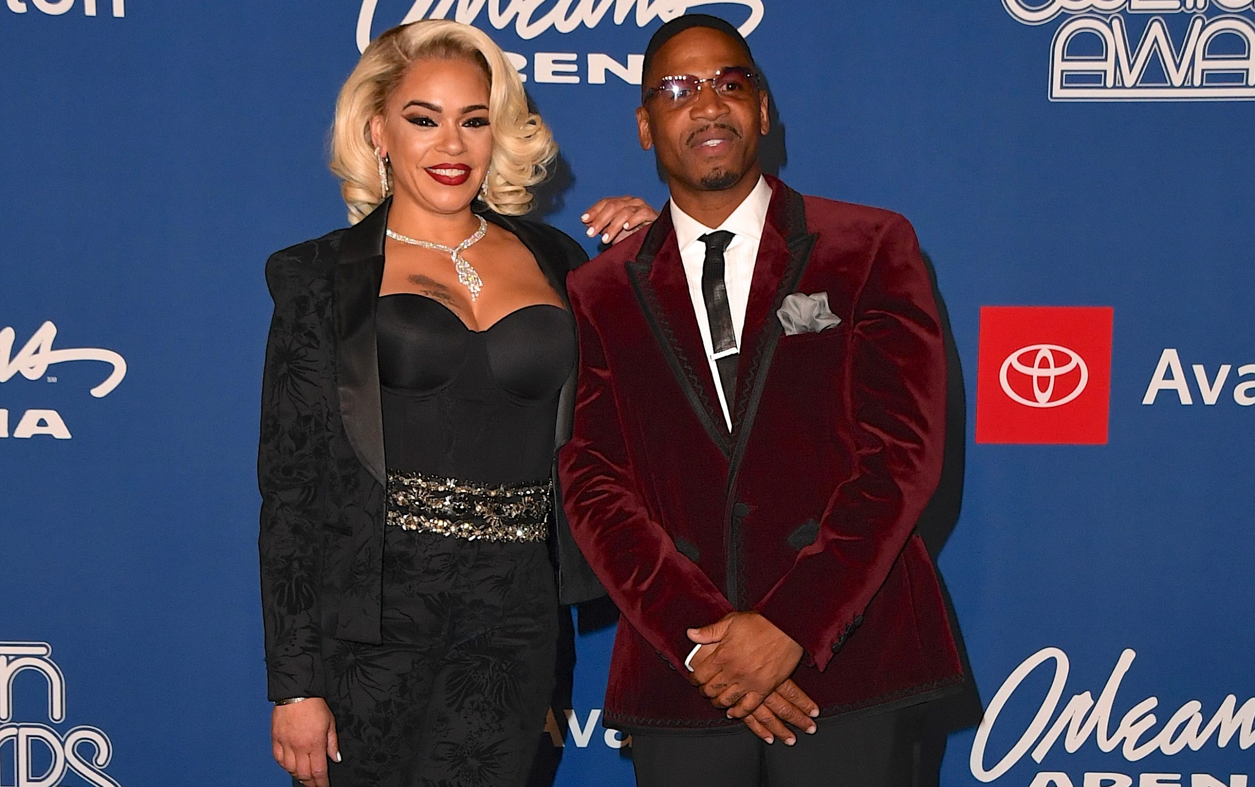 Faith Evans and Stevie J