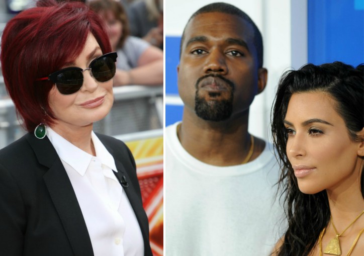 Sharon Osbourne Kanye West Kim Kardashian