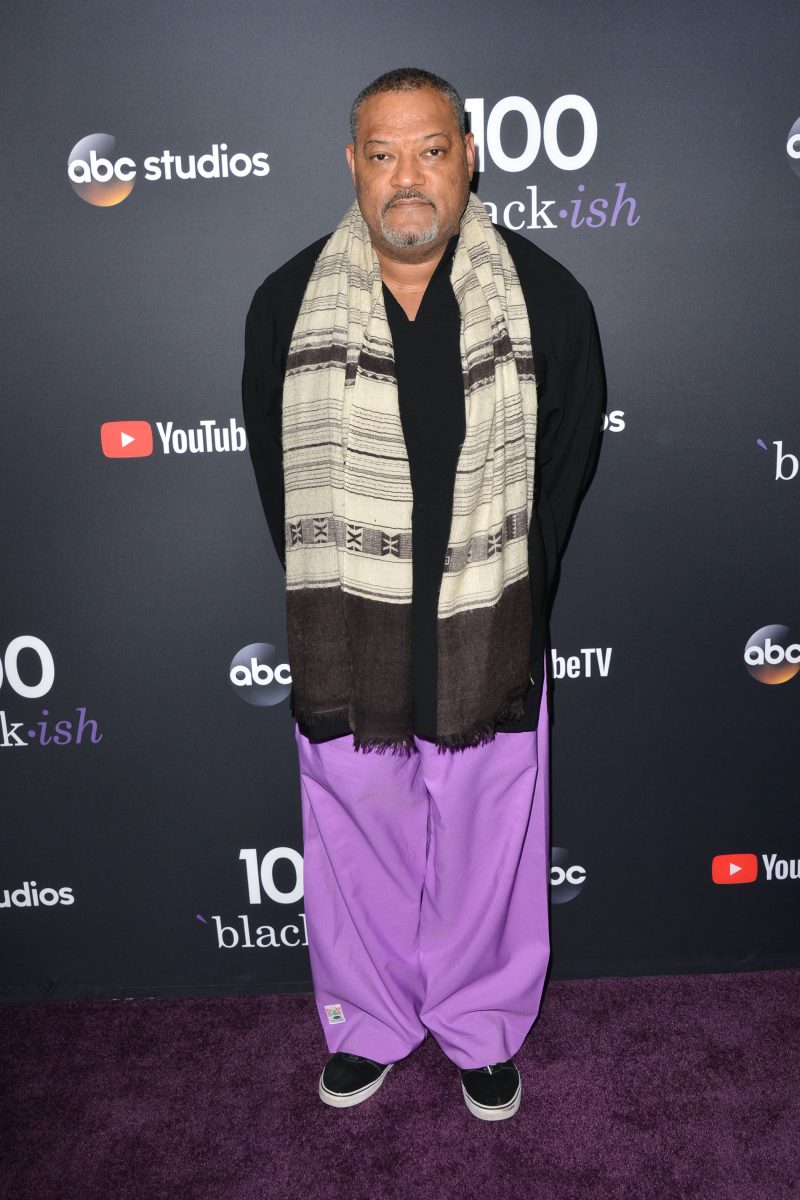 Laurence Fishburne LOS ANGELES, CA - NOV 10: 'Black-ish' celebrates its 100th episode - Arrivals at The Walt Disney Studios in Los Angeles.