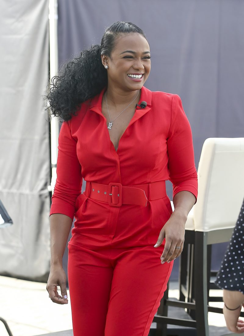 "The Fresh Prince of Bel-Air" actress Tatyana Ali is seen on "Extra!" in Los Angeles