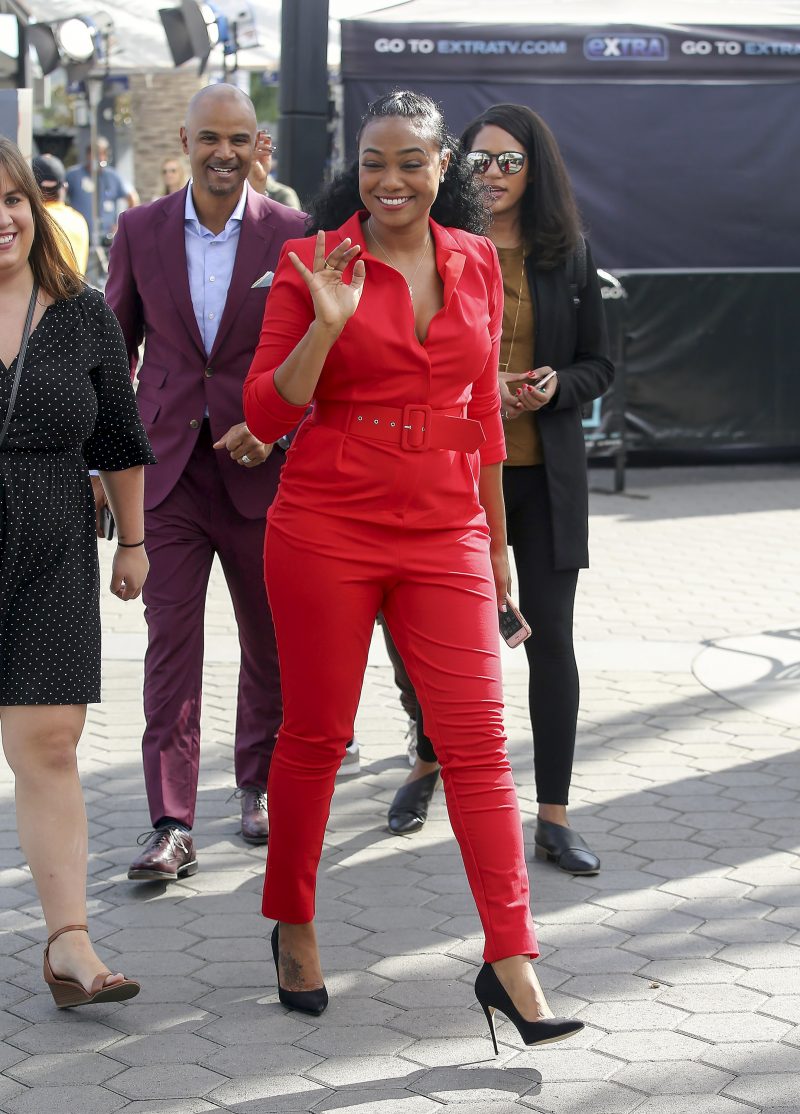 "The Fresh Prince of Bel-Air" actress Tatyana Ali is seen on "Extra!" in Los Angeles