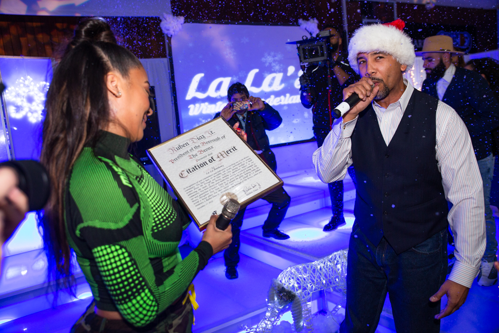 LA LA Anthony Throws Annual Holiday Charity Event