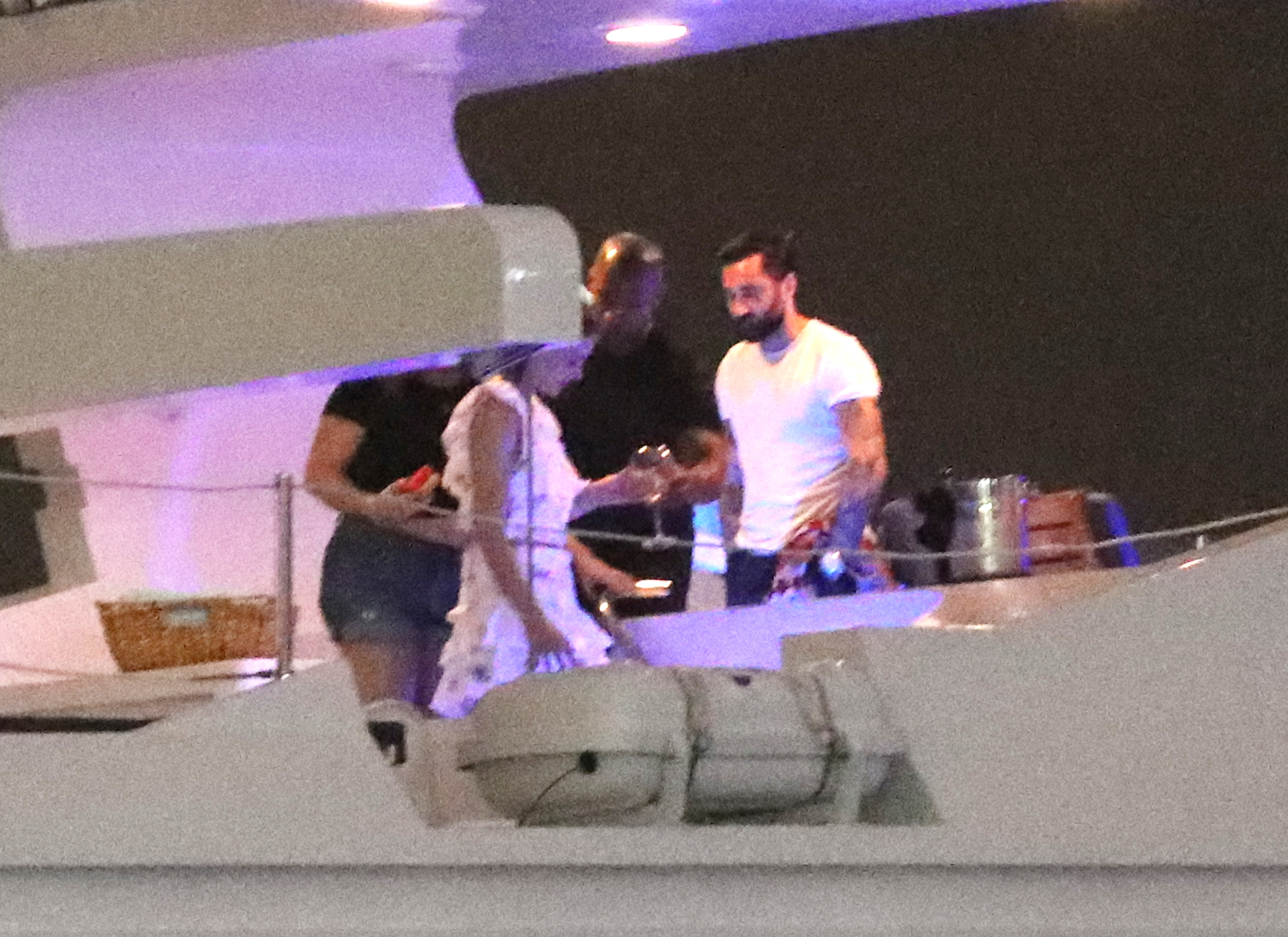 Katie Holmes and Jamie Foxx Boat In Miami