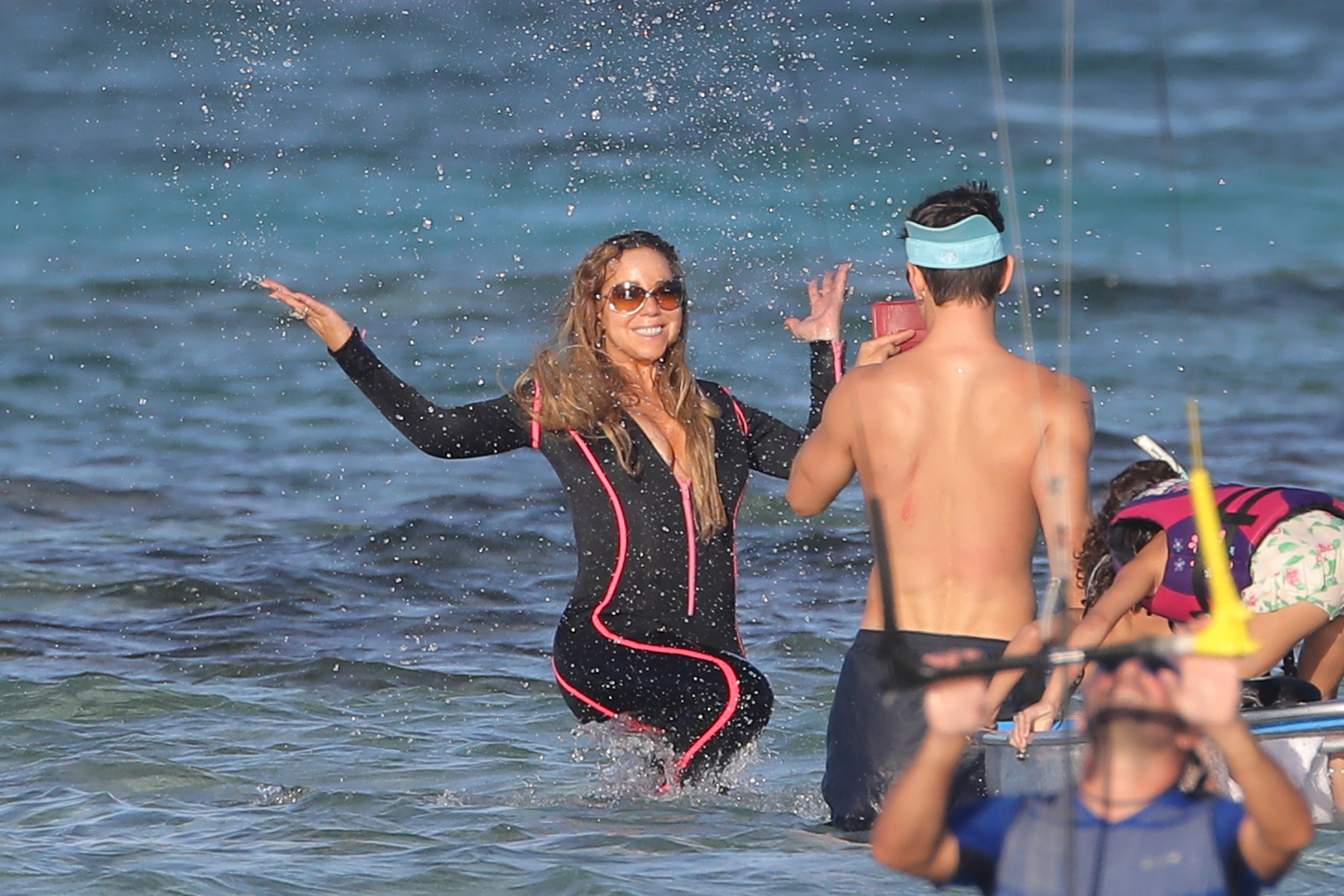 Mariah Carey and Kids Enjoy St. Barth's With Brian Tanaka