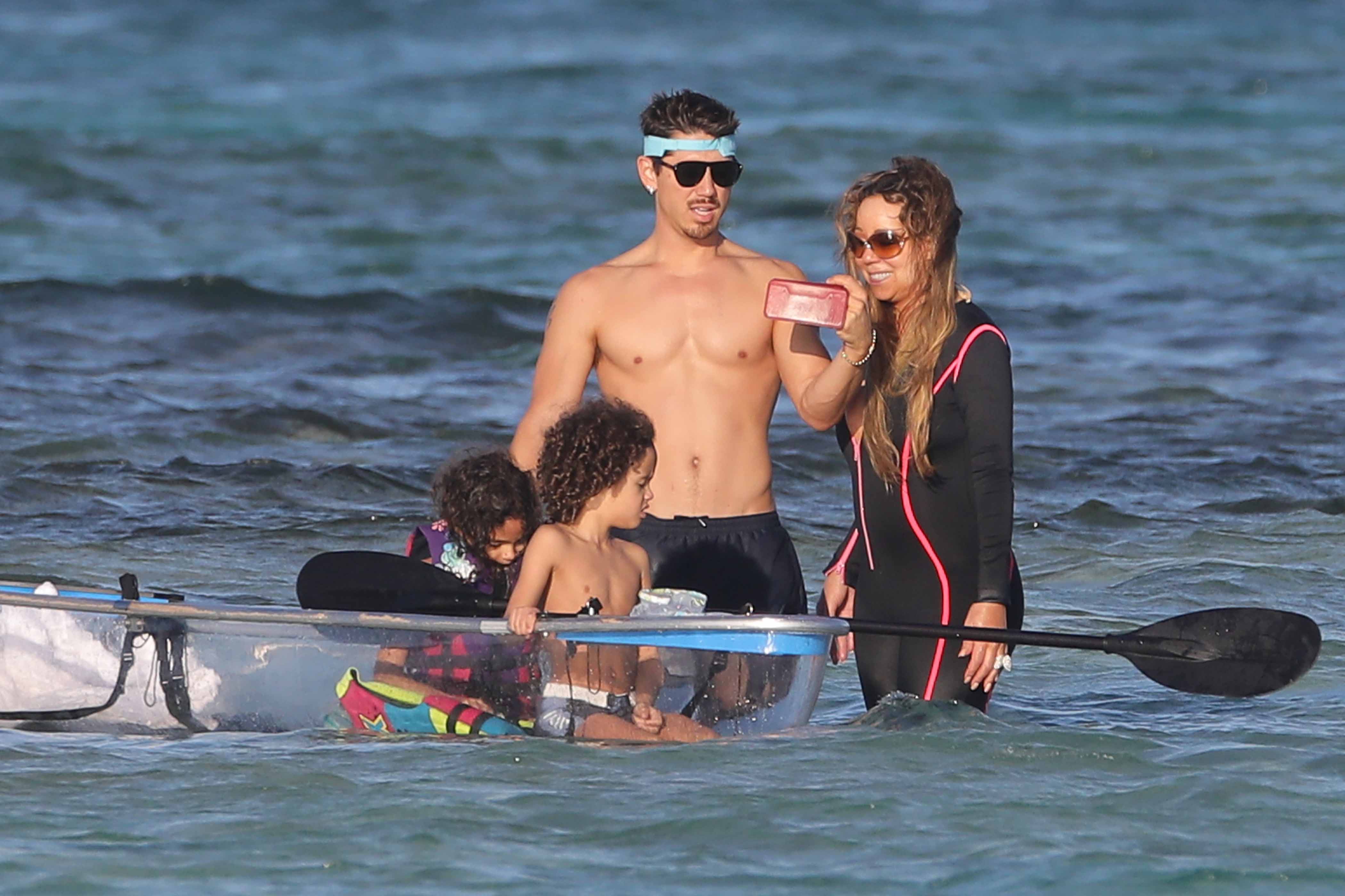 Mariah Carey and Kids Enjoy St. Barth's With Brian Tanaka