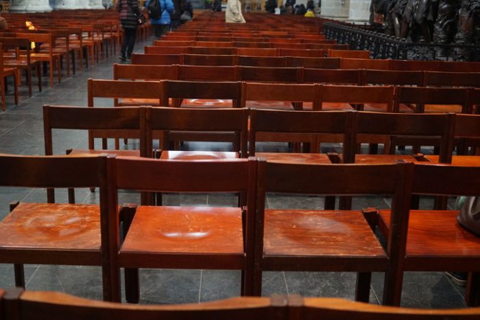 Empty Pew In Church