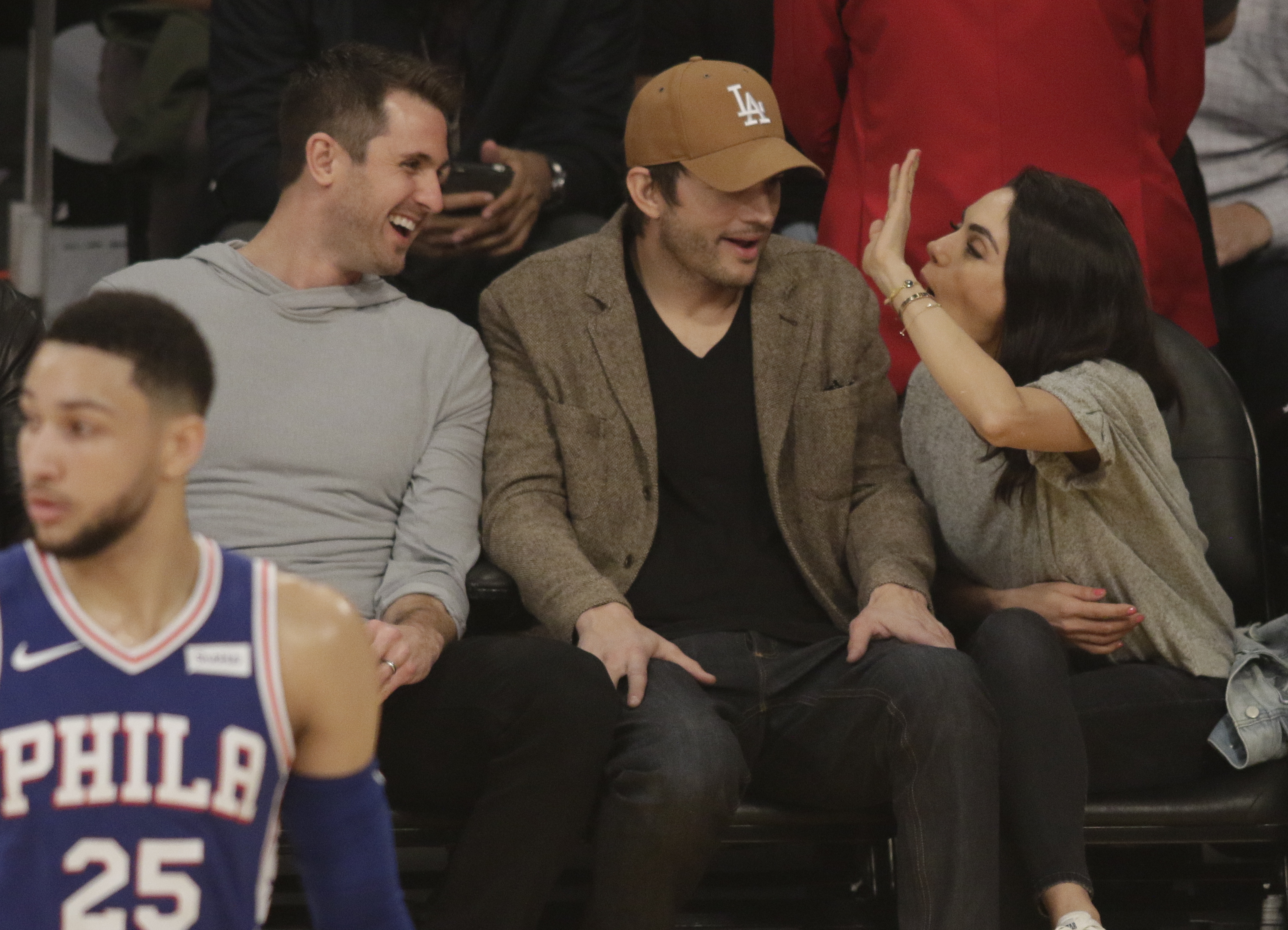 Celebrities Attend Los Angeles Lakers vs Philadelphia 76ers game
