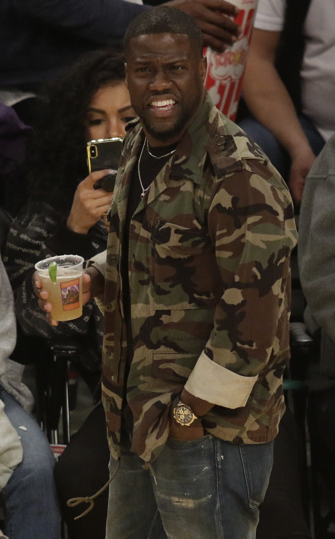 Celebrities Attend Los Angeles Lakers vs Philadelphia 76ers game