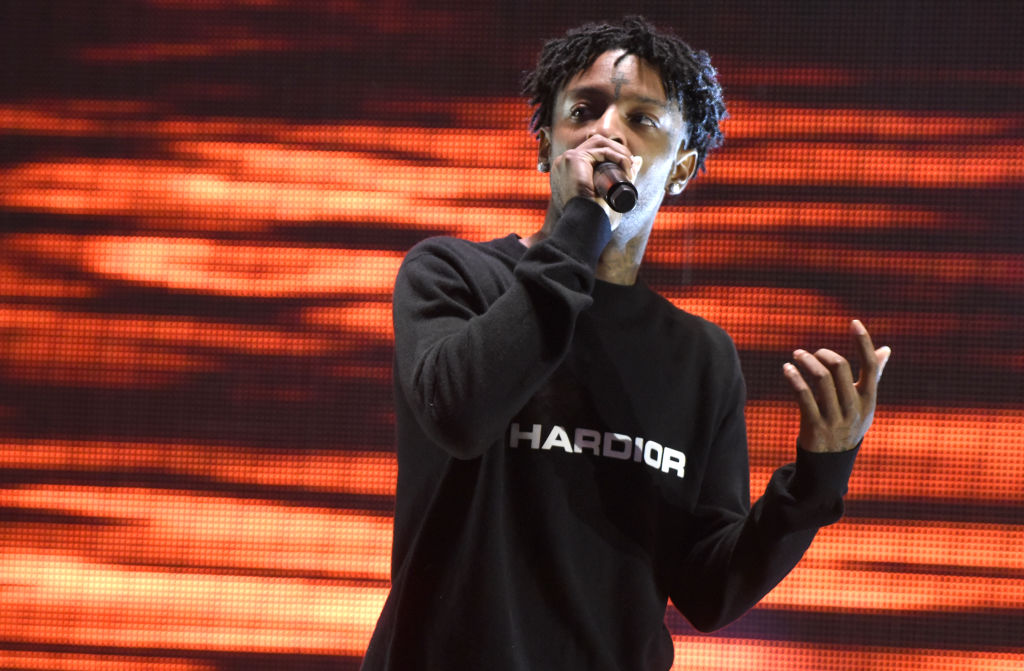 Post Malone And 21 Savage Perform At Shoreline Amphitheatre