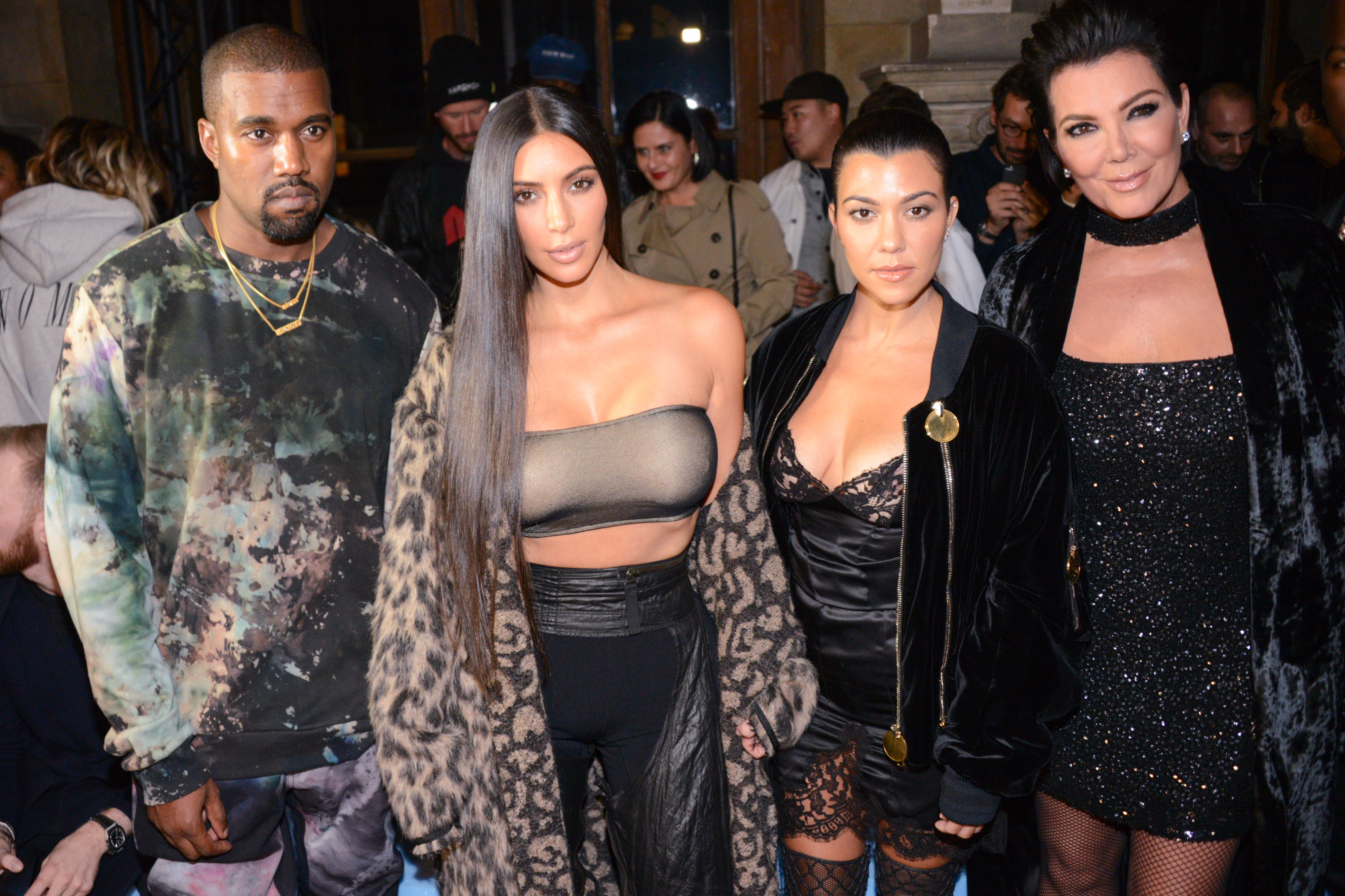 Kim Kardashian West and Kanye West Kourtney Kardashian and Kris Jenner