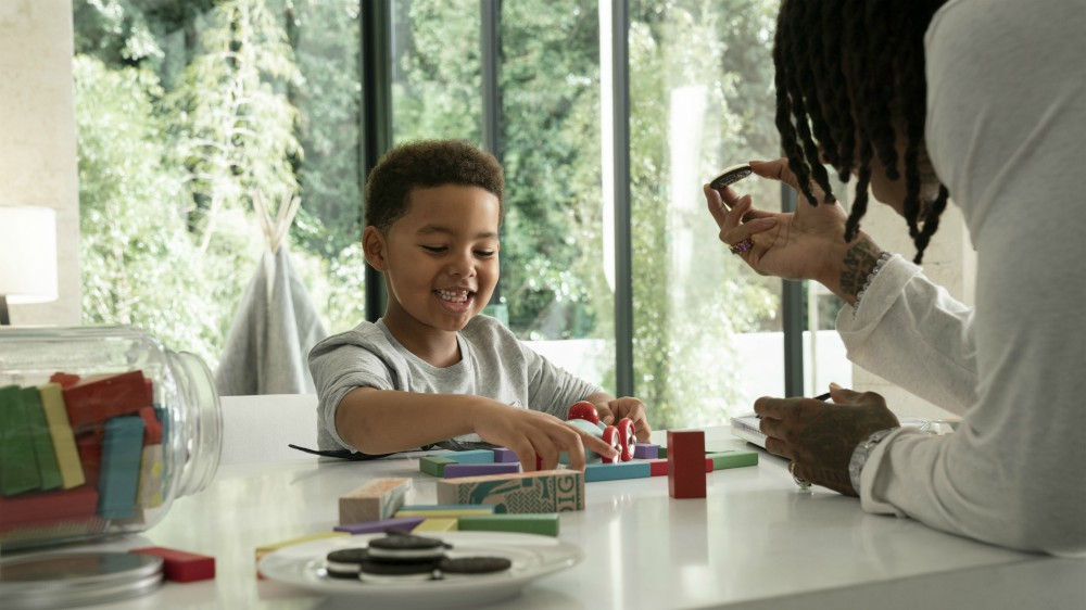 Wiz Khalifa aka Cameron Thomaz and son Sebastian Taylor Thomaz