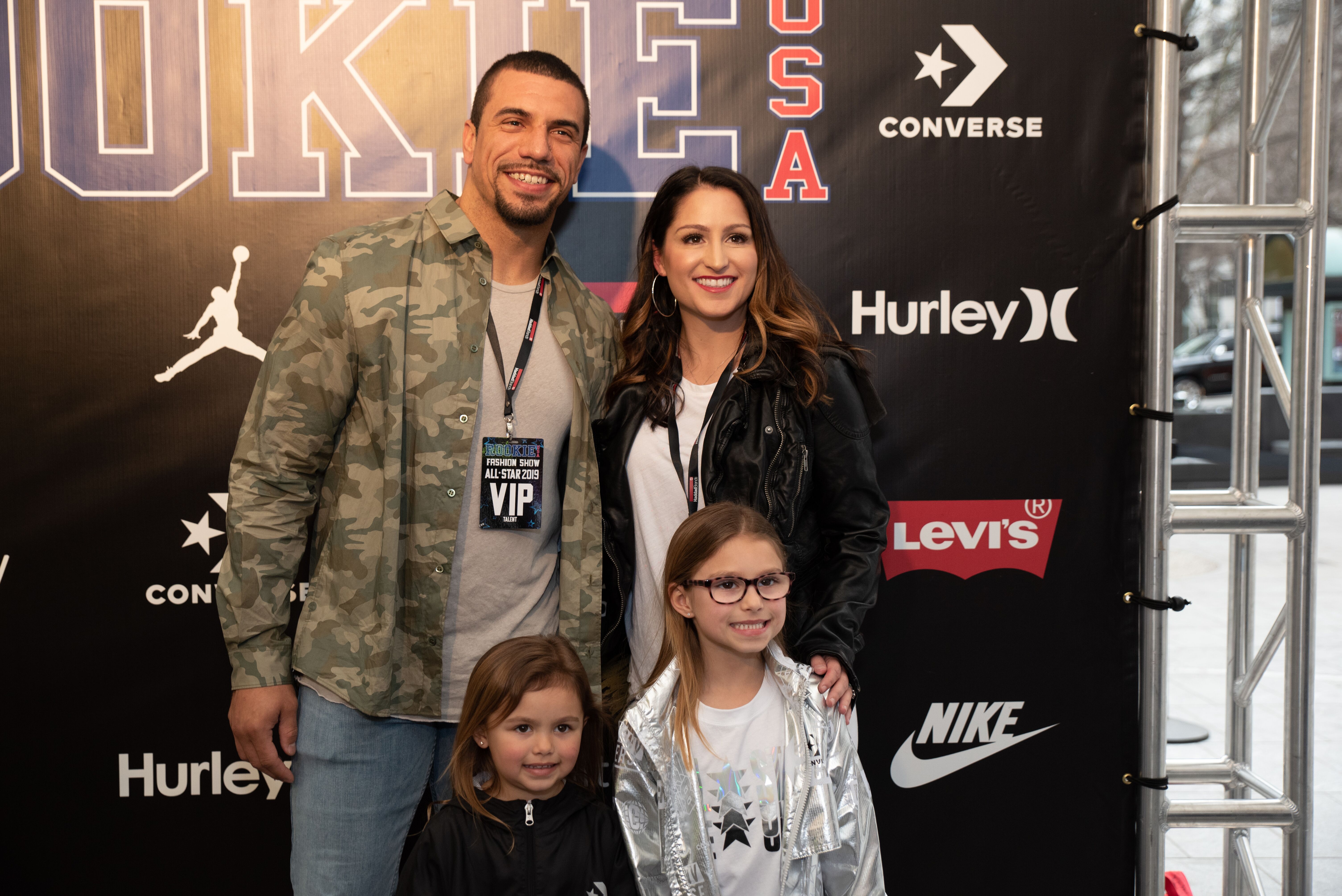 Saints Kurt Coleman and family Rookie USA Fashion Show