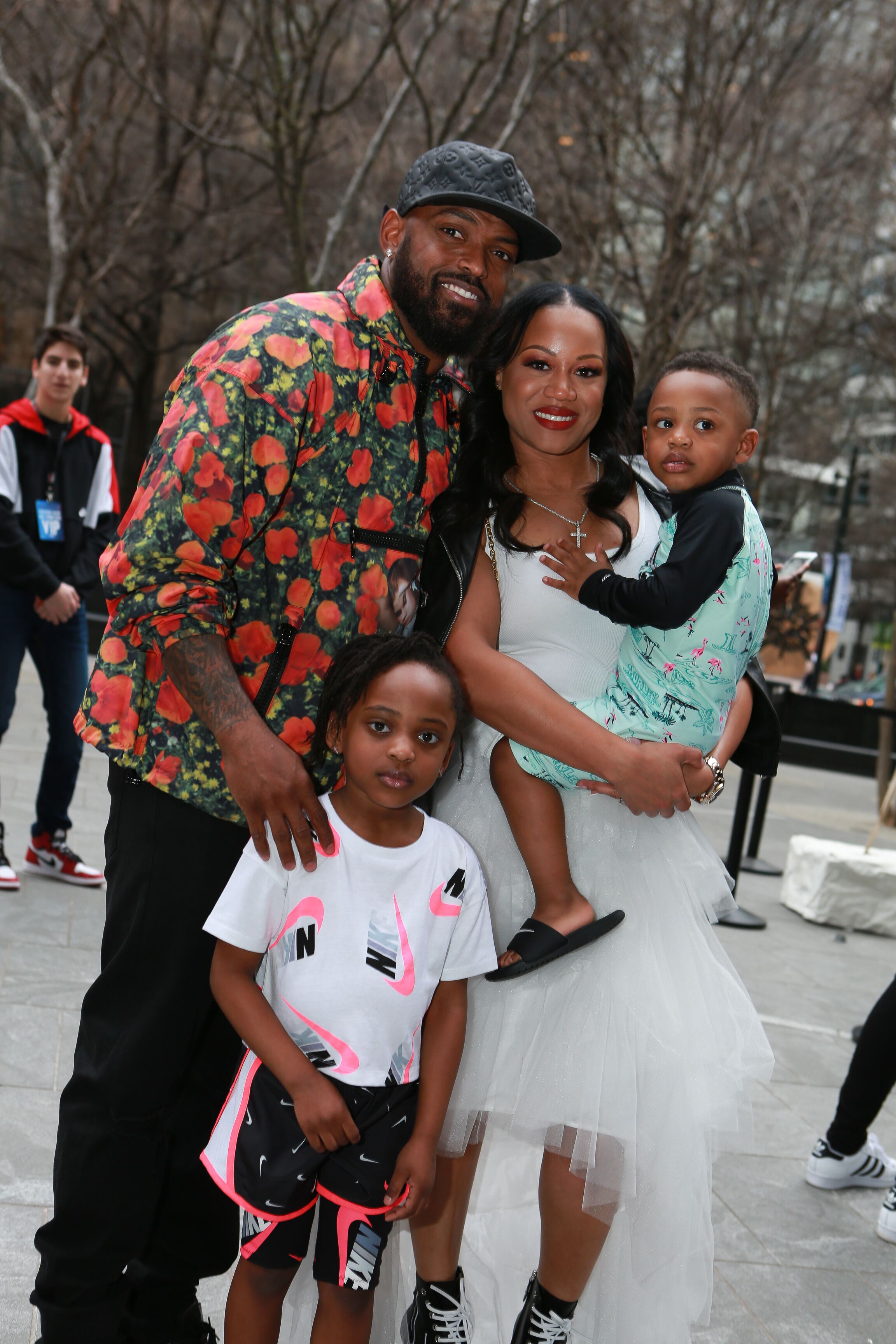 Captain Munnerlyn and family Rookie USA Fashion Show