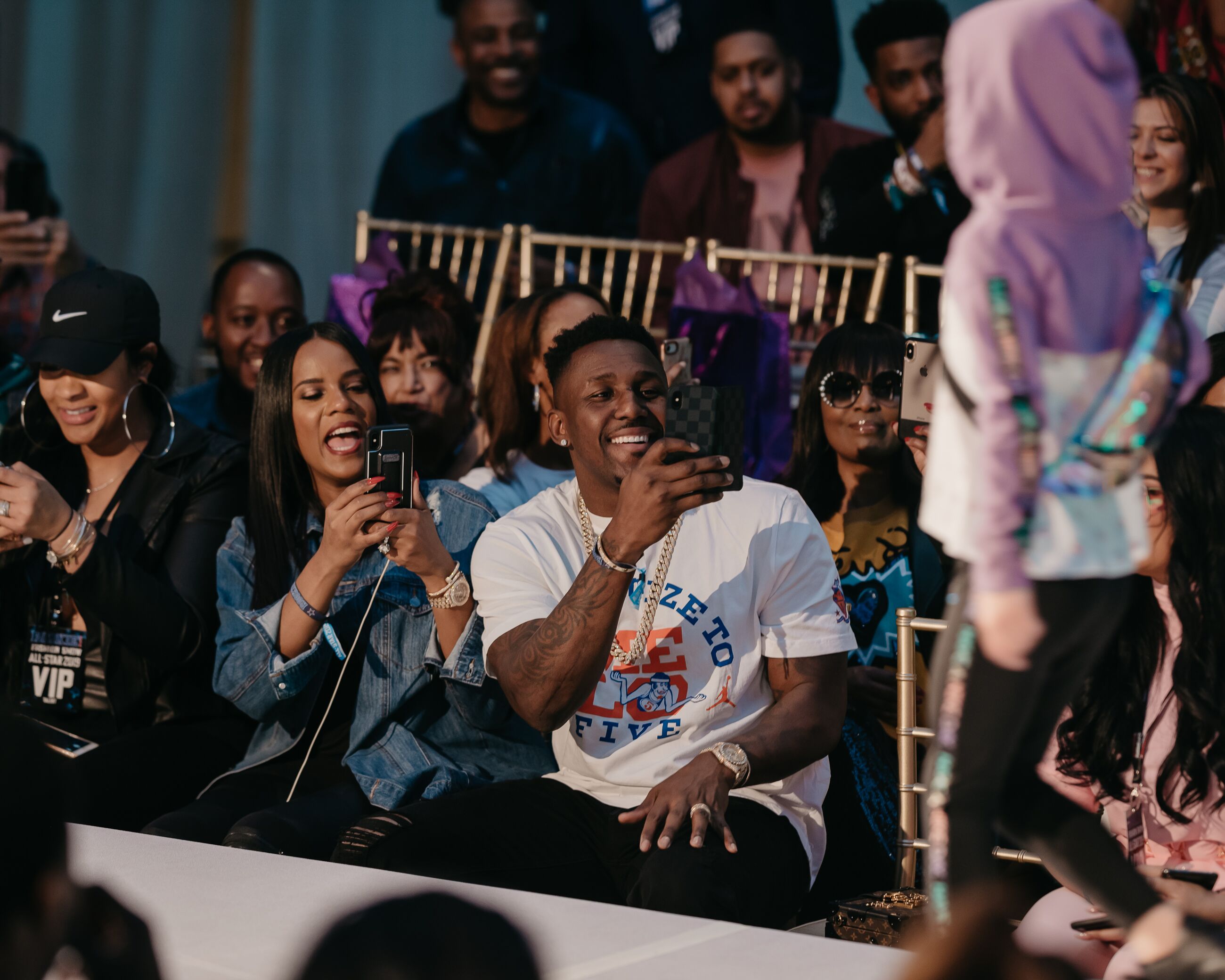 Thomas Davis and wife Kelly Rookie USA Fashion Show