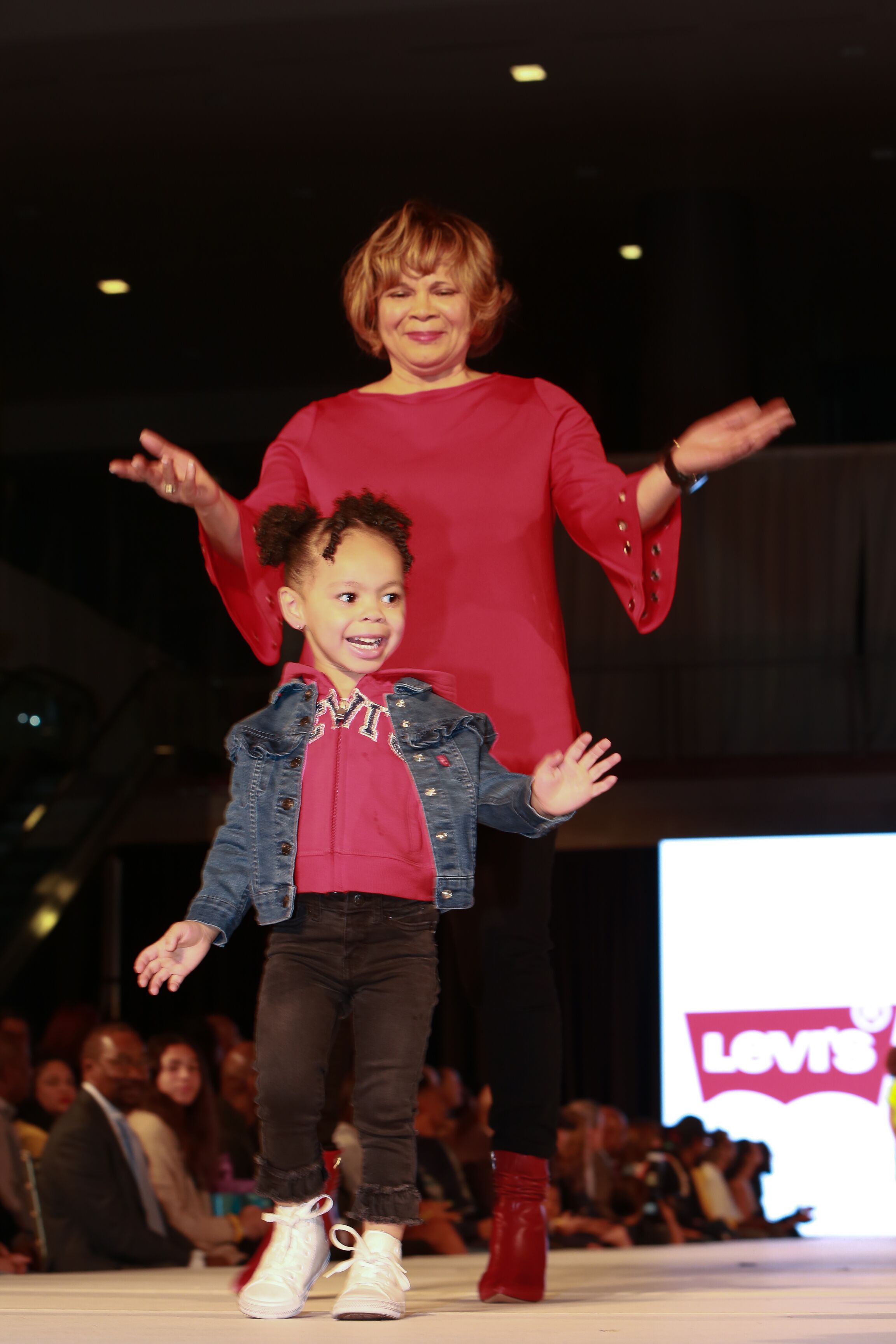 Charlotte Mayor Vi Lyles and granddaughter Hailey Rookie USA Fashion Show