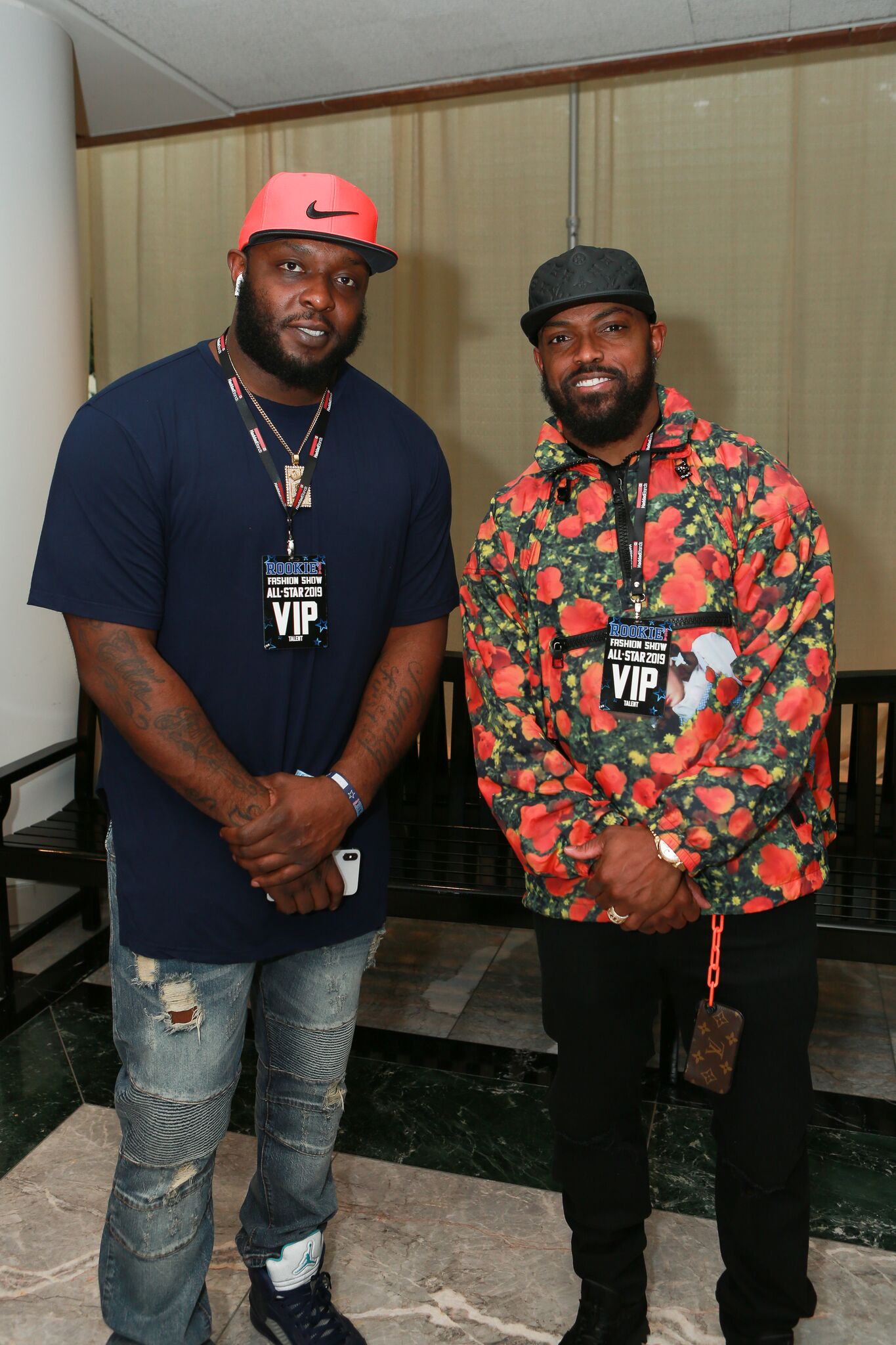 Charles Johnson and Captain Munnerlyn Rookie USA Fashion Show