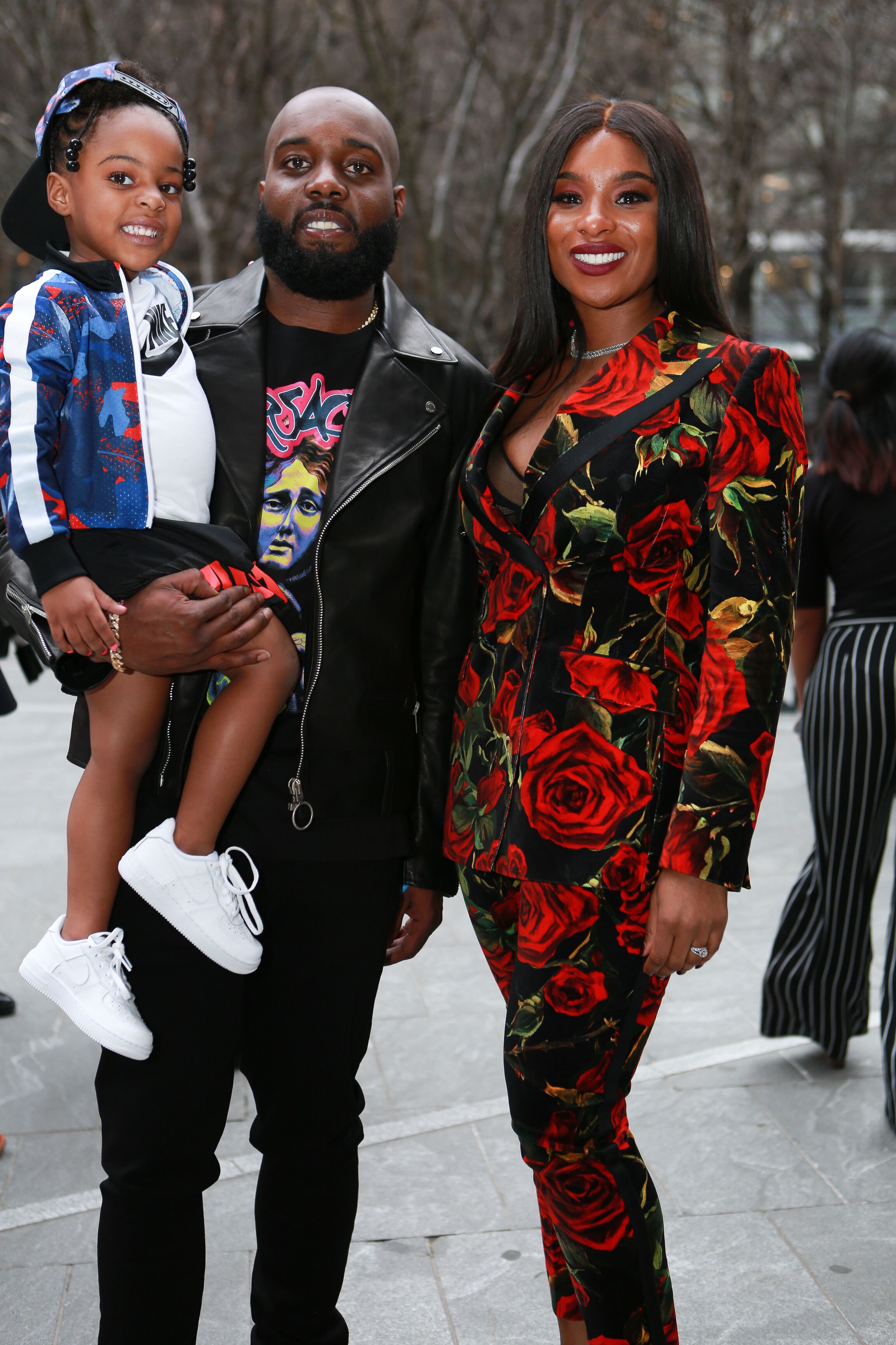 Darian Stewart and family Rookie USA Fashion Show