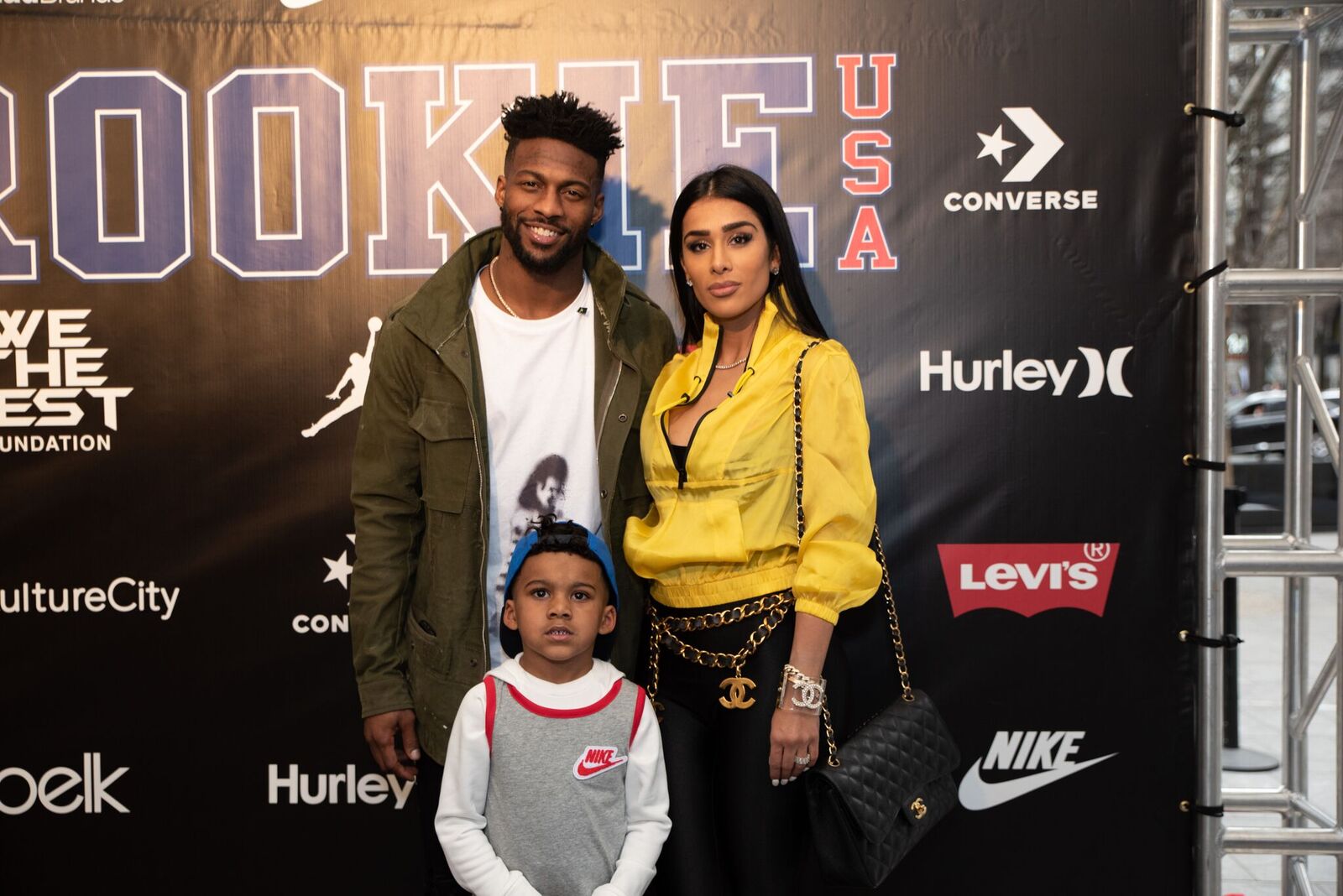 Broncos Emmanuel Sanders and family Rookie USA Fashion Show