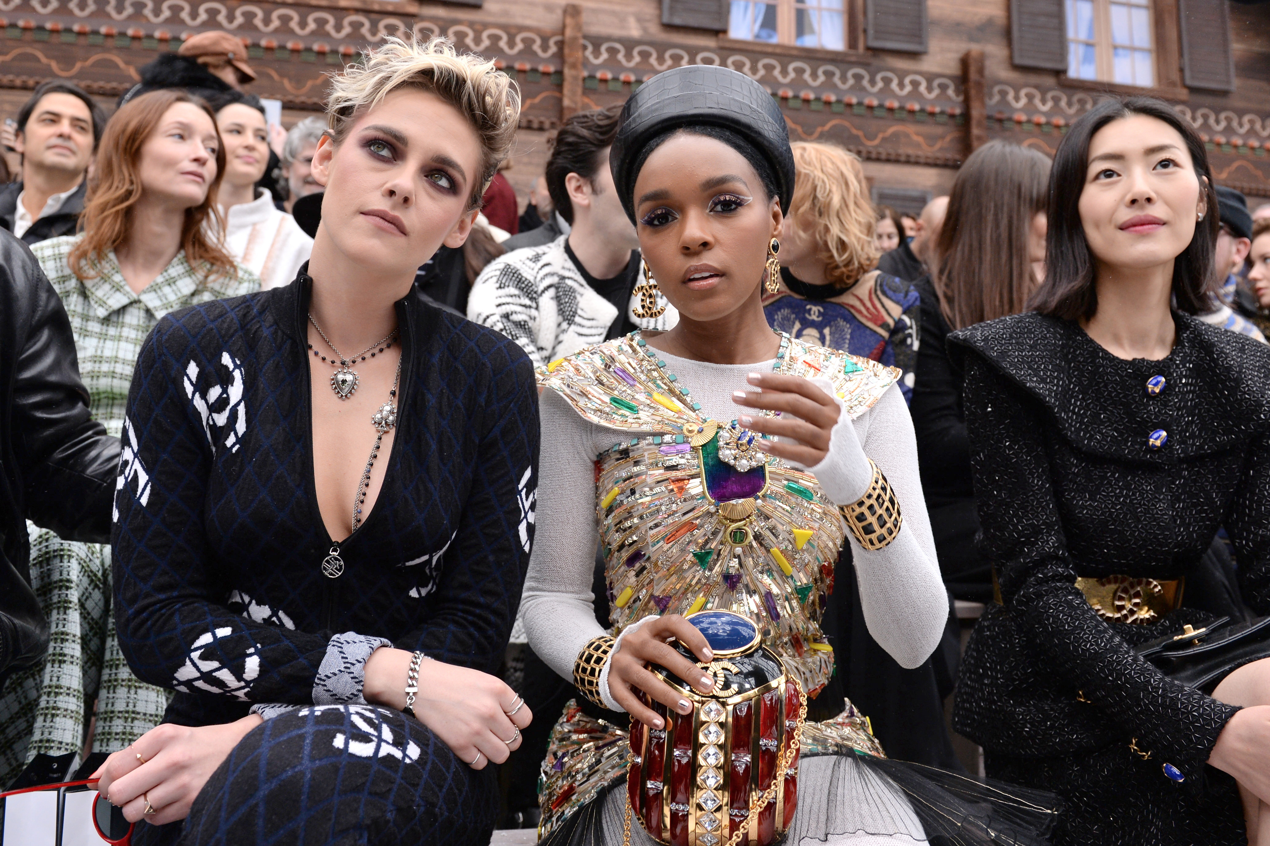 Janelle Monae at Paris Fashion Week Chanel Show