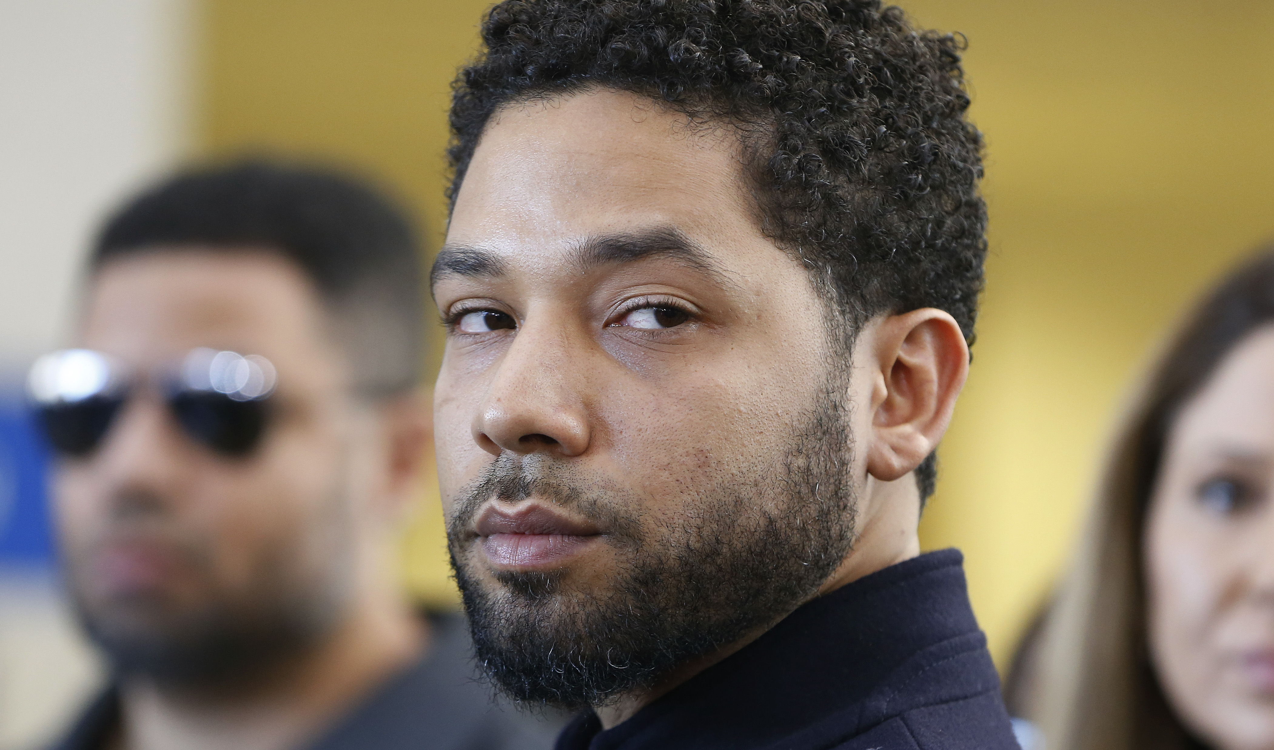 Actor Jussie Smollett Appears Outside Of Court After It Was Announced That All Charges Have Been Dropped Against Him