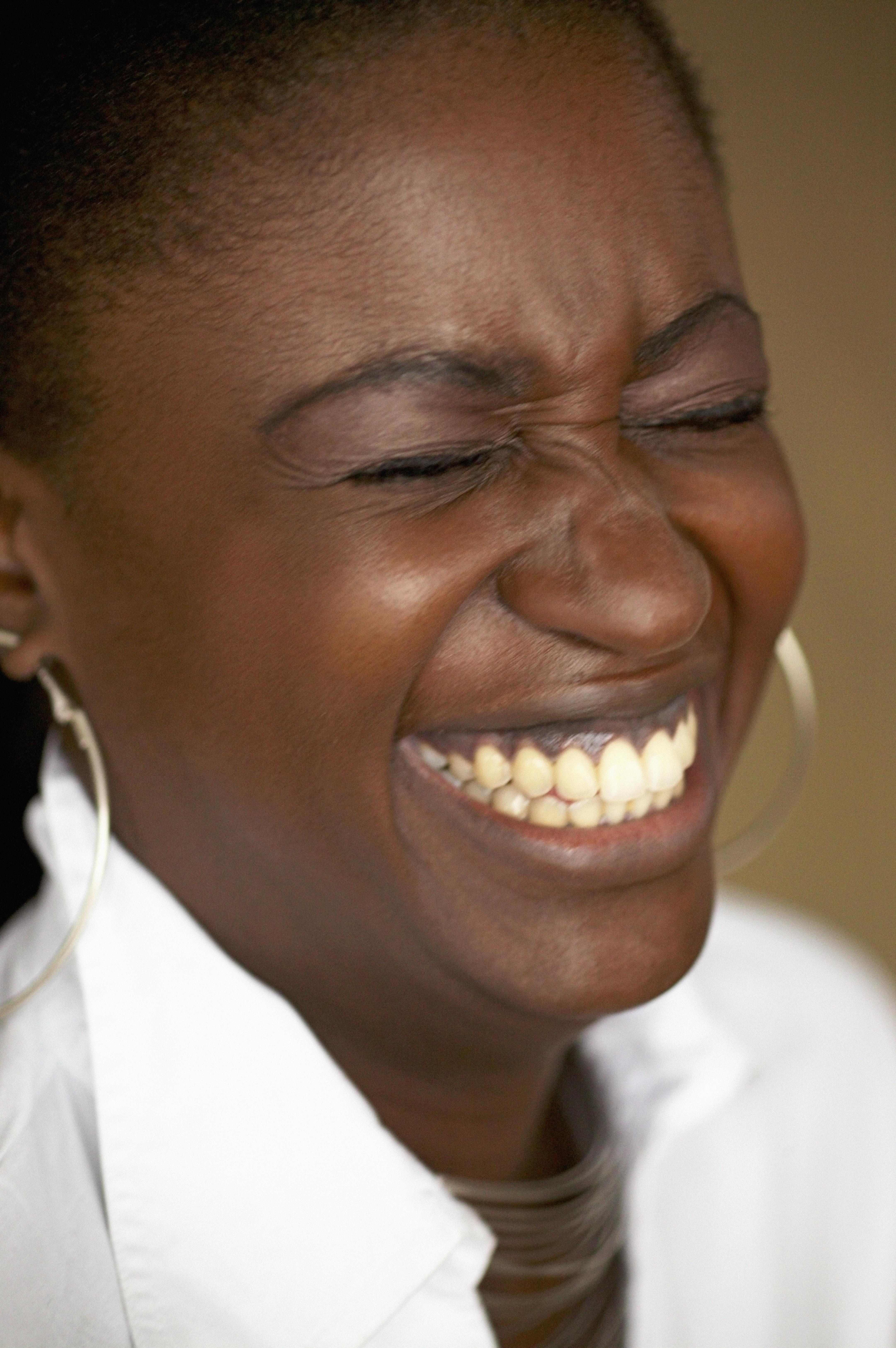 Woman laughing