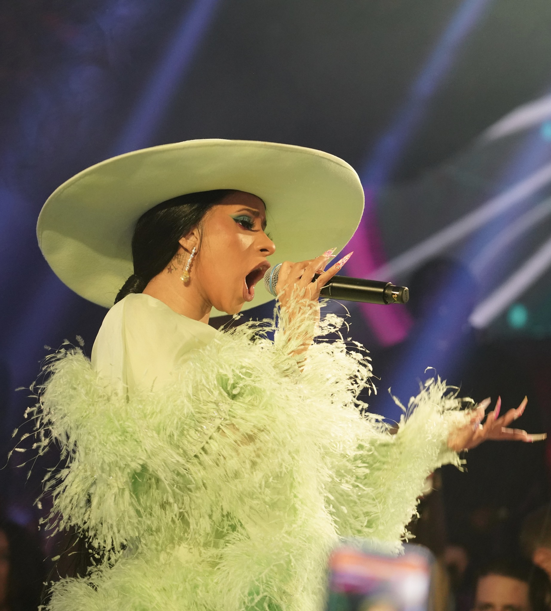 Cardi B Performs at Kaos Dayclub Opening At Palms Casino & Resort