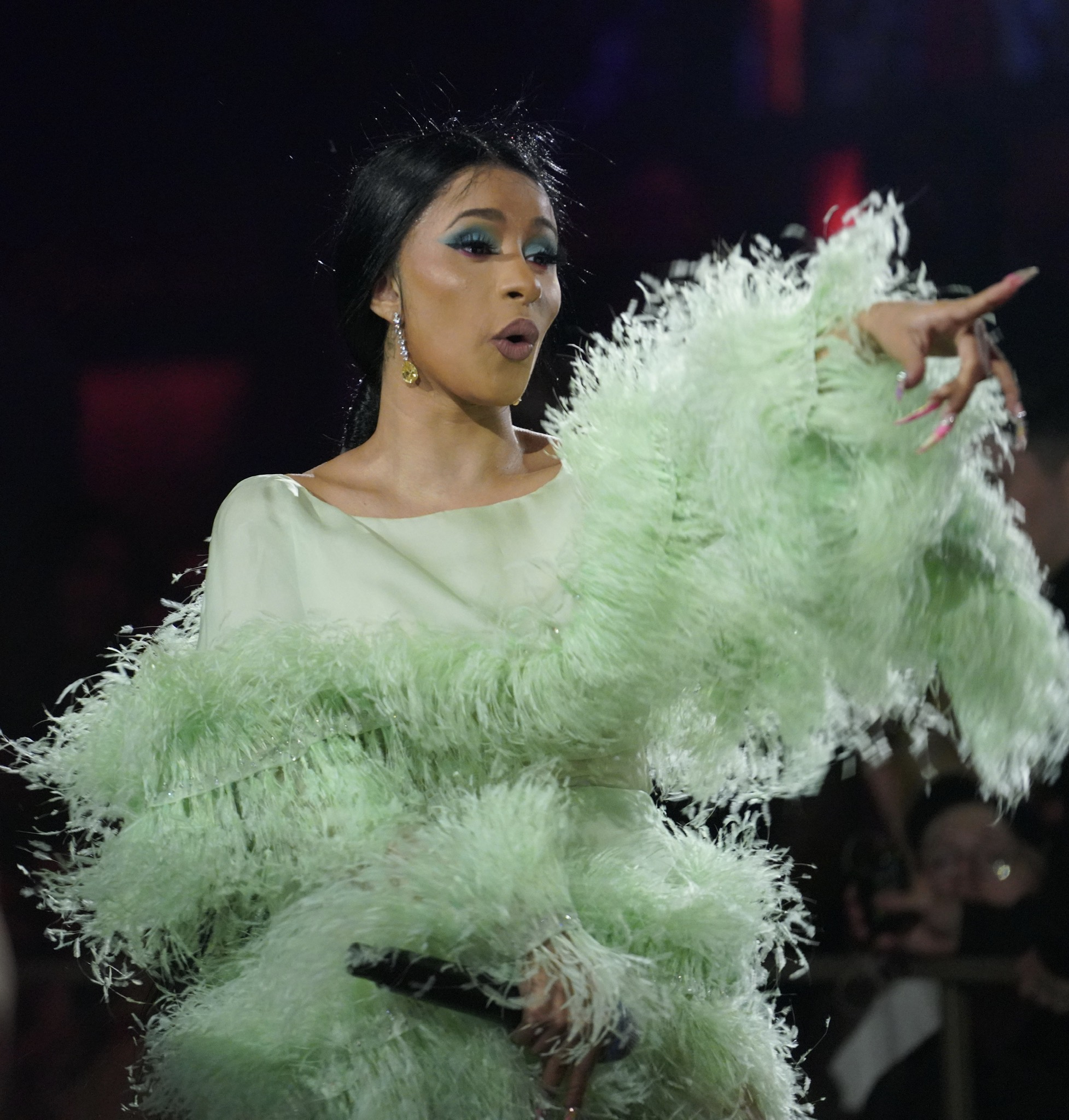 Cardi B Performs at Kaos Dayclub Opening At Palms Casino & Resort
