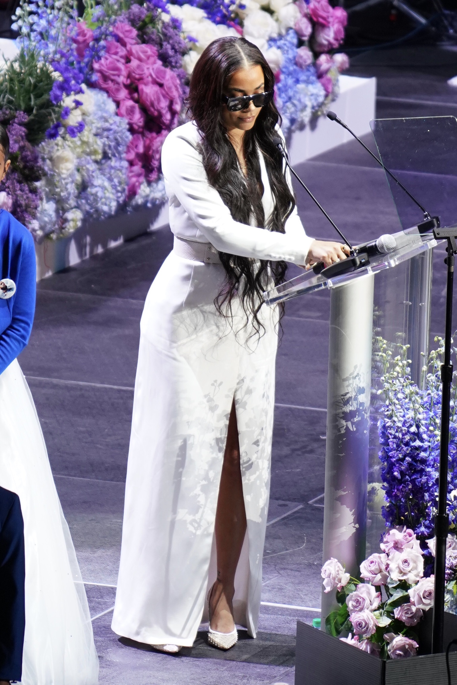 Cassie, Lauren London, Omari Hardwick, Teyana Taylor, Russell Westbrook and more at Nipsey Hussle's Memorial Service at the Staples Center