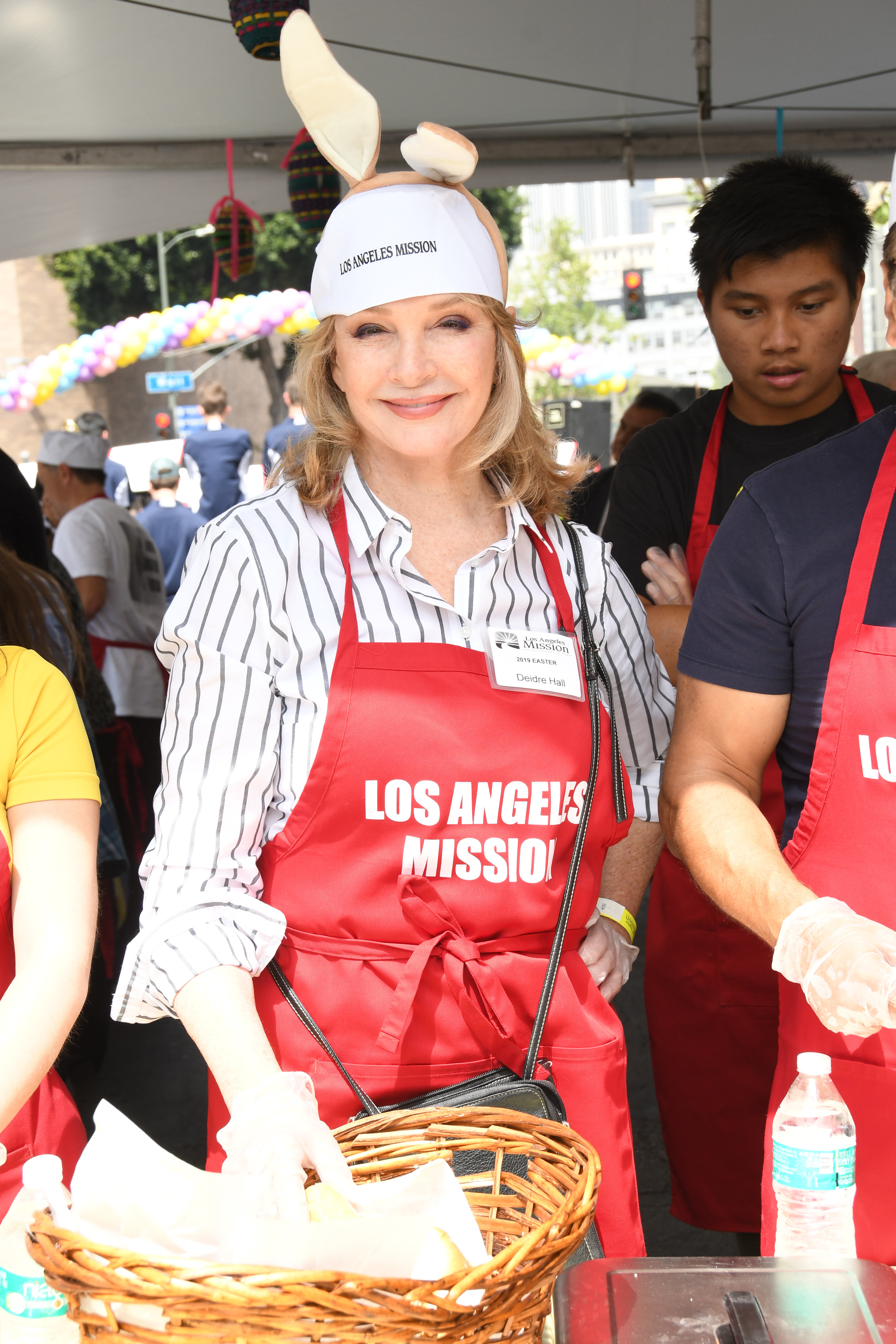 The Los Angeles Mission Hosts Easter For The Homeless held at the LA Mission.