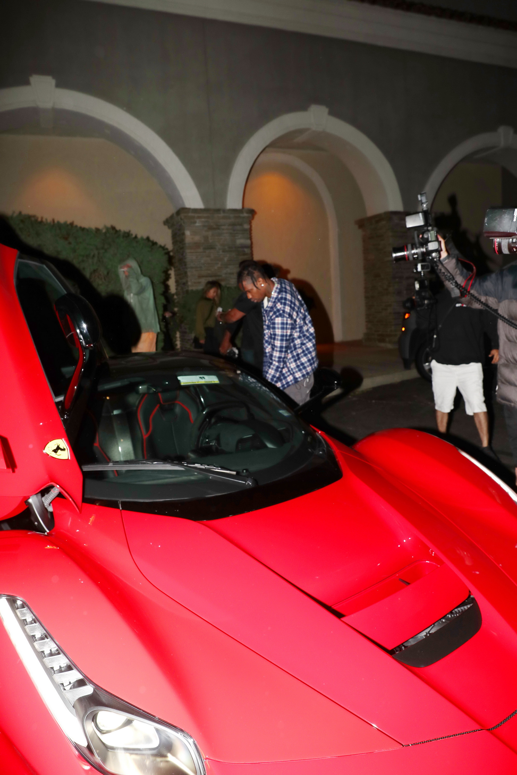 The Kardashians Celebrate Travis Scott's Birthday At The Movie Theater In Westlake Village, California