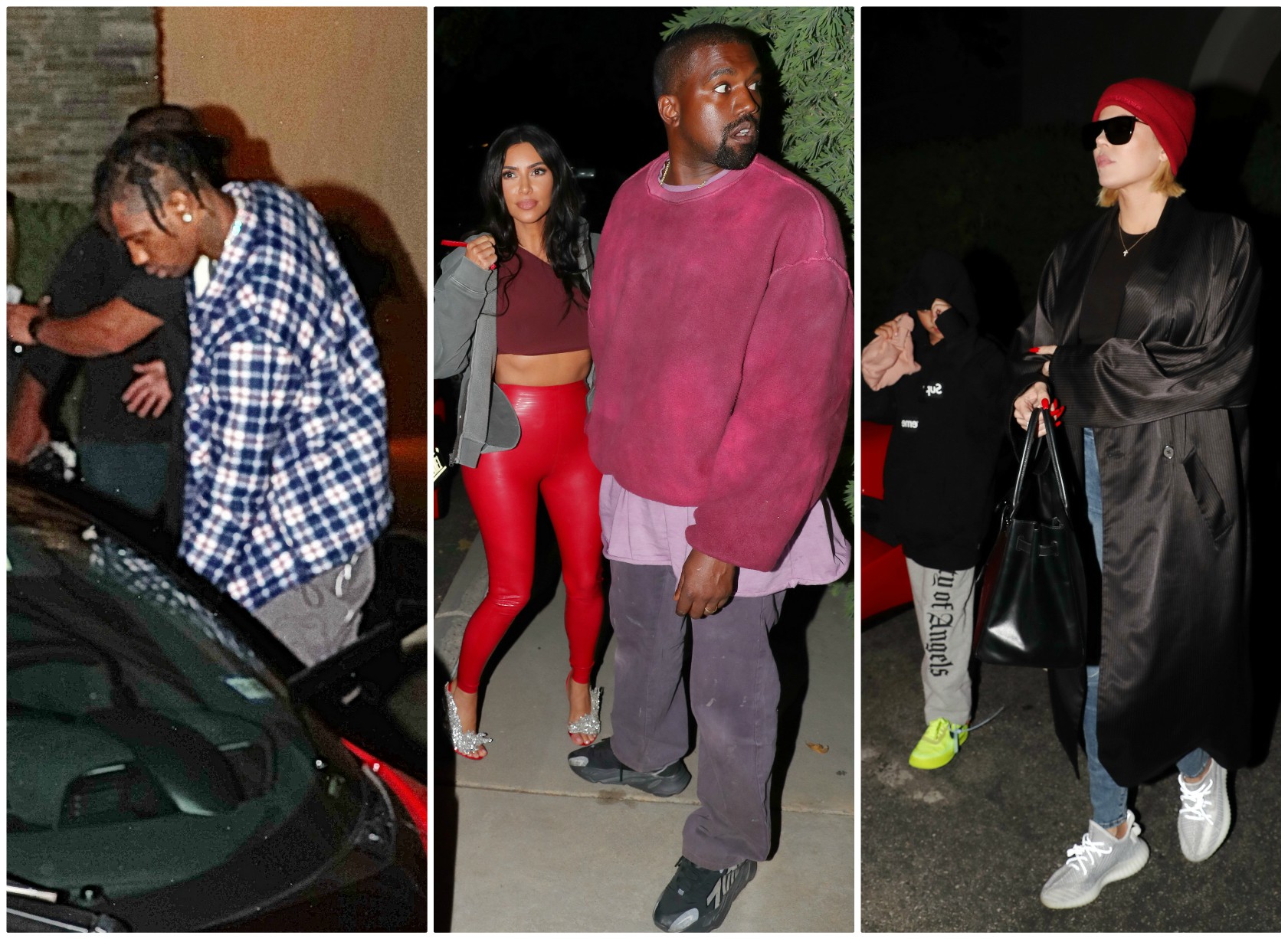 The Kardashians Celebrate Travis Scott's Birthday At The Movie Theater In Westlake Village, California