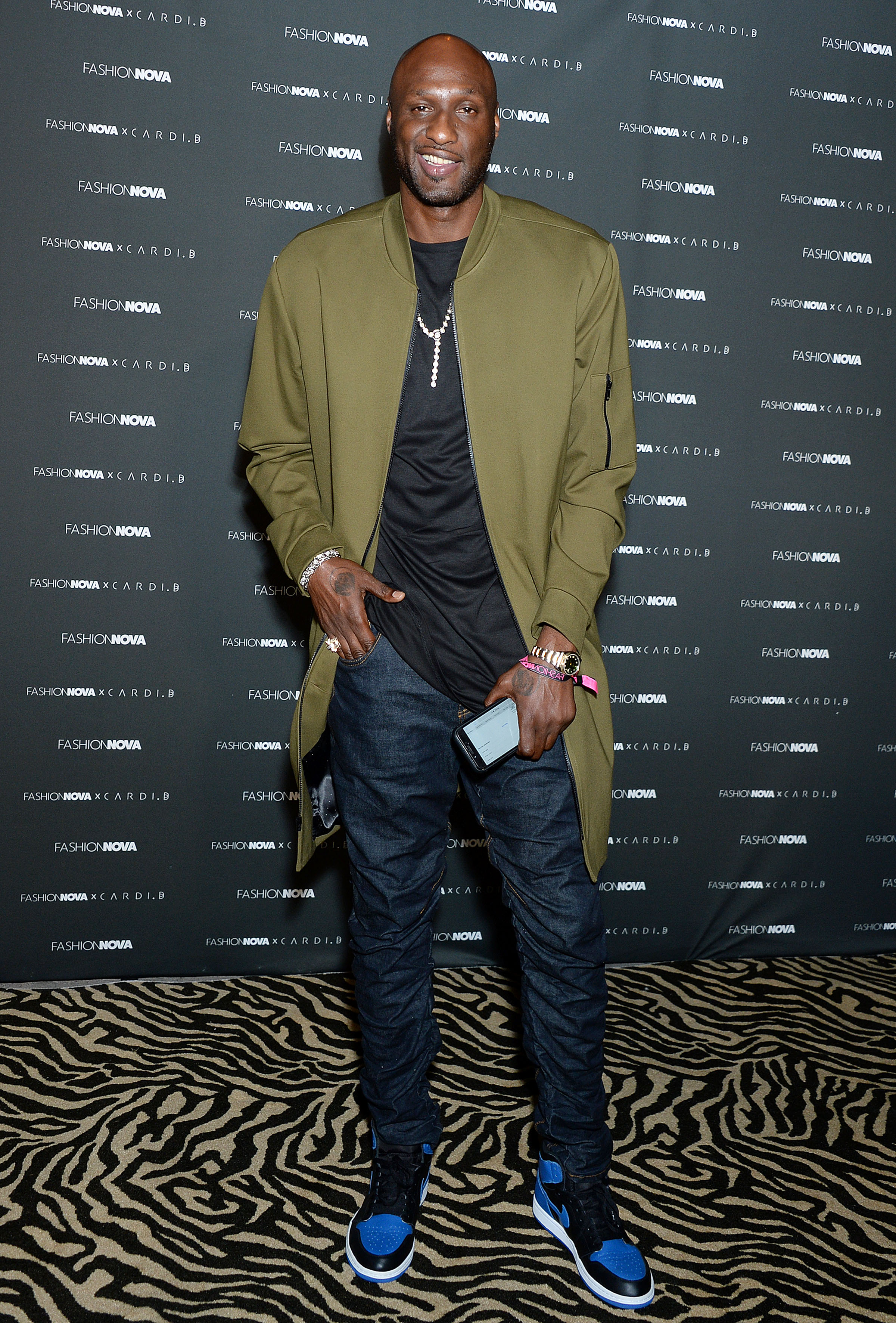 Lamar Odom The Fashion Nova x Cardi B Collection Launch Event