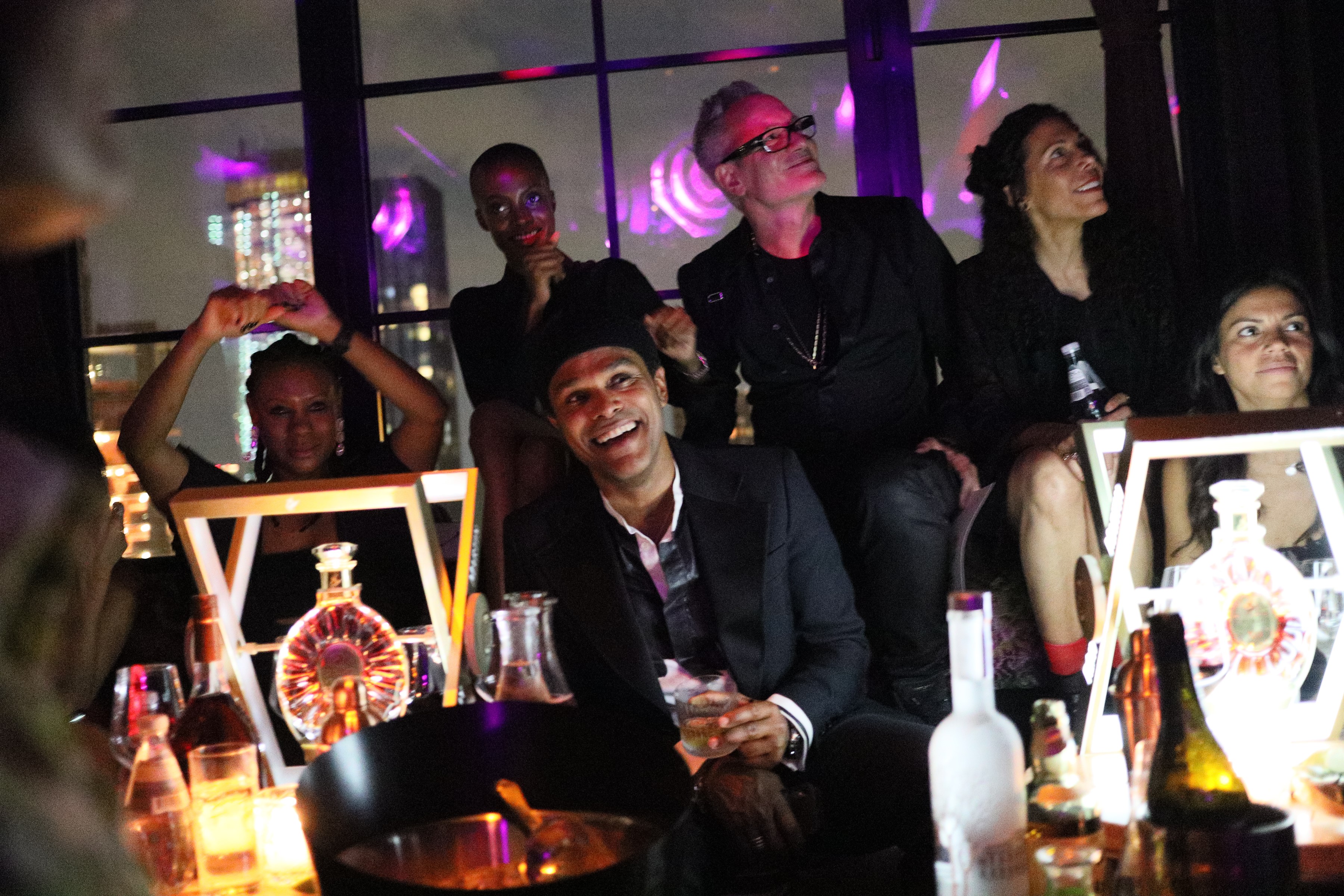 Maxwell and Angela Simmons celebrate his birthday at Fleur Room