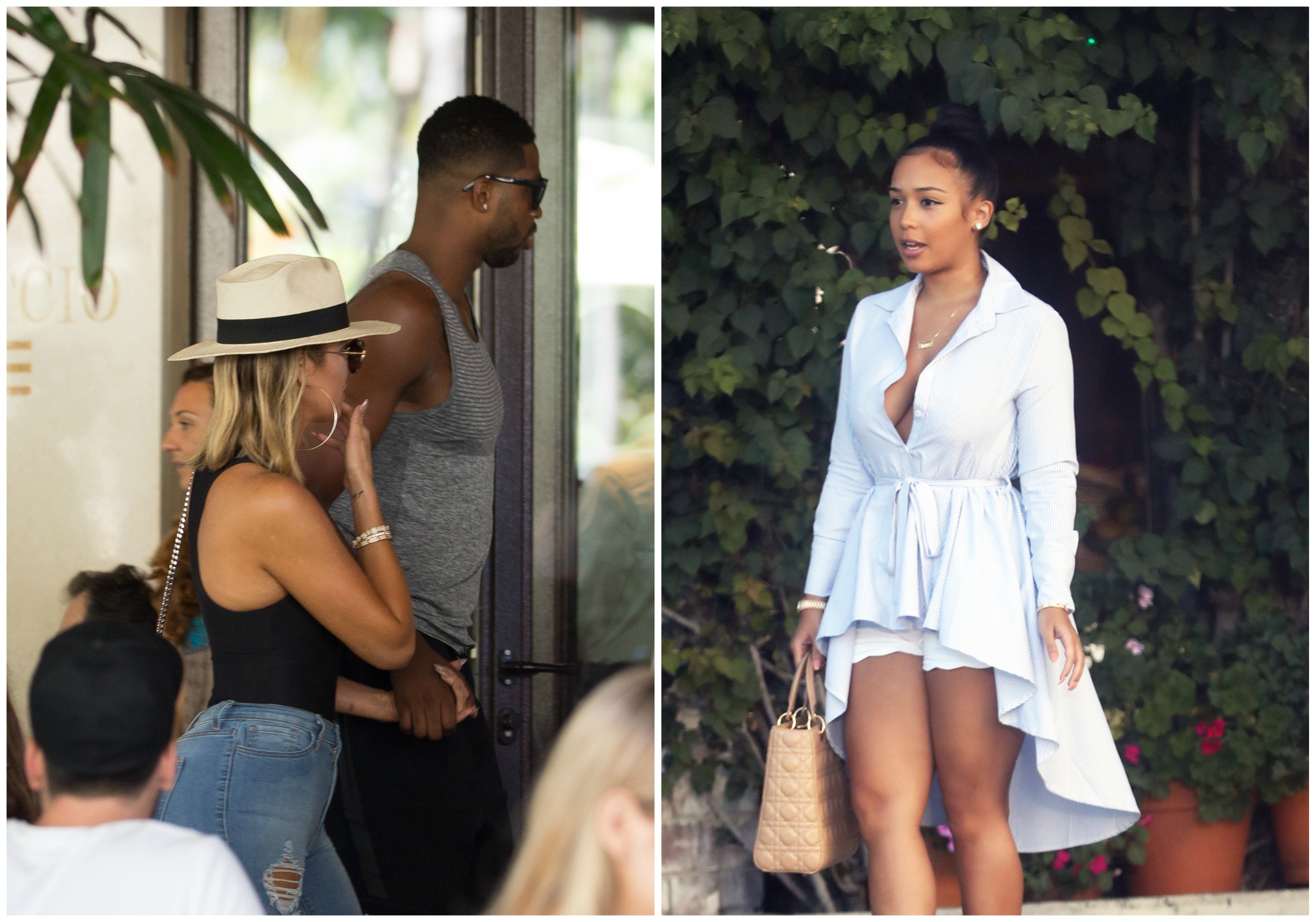 Khloe Kardashian and Tristan Thompson and Jordan Craig